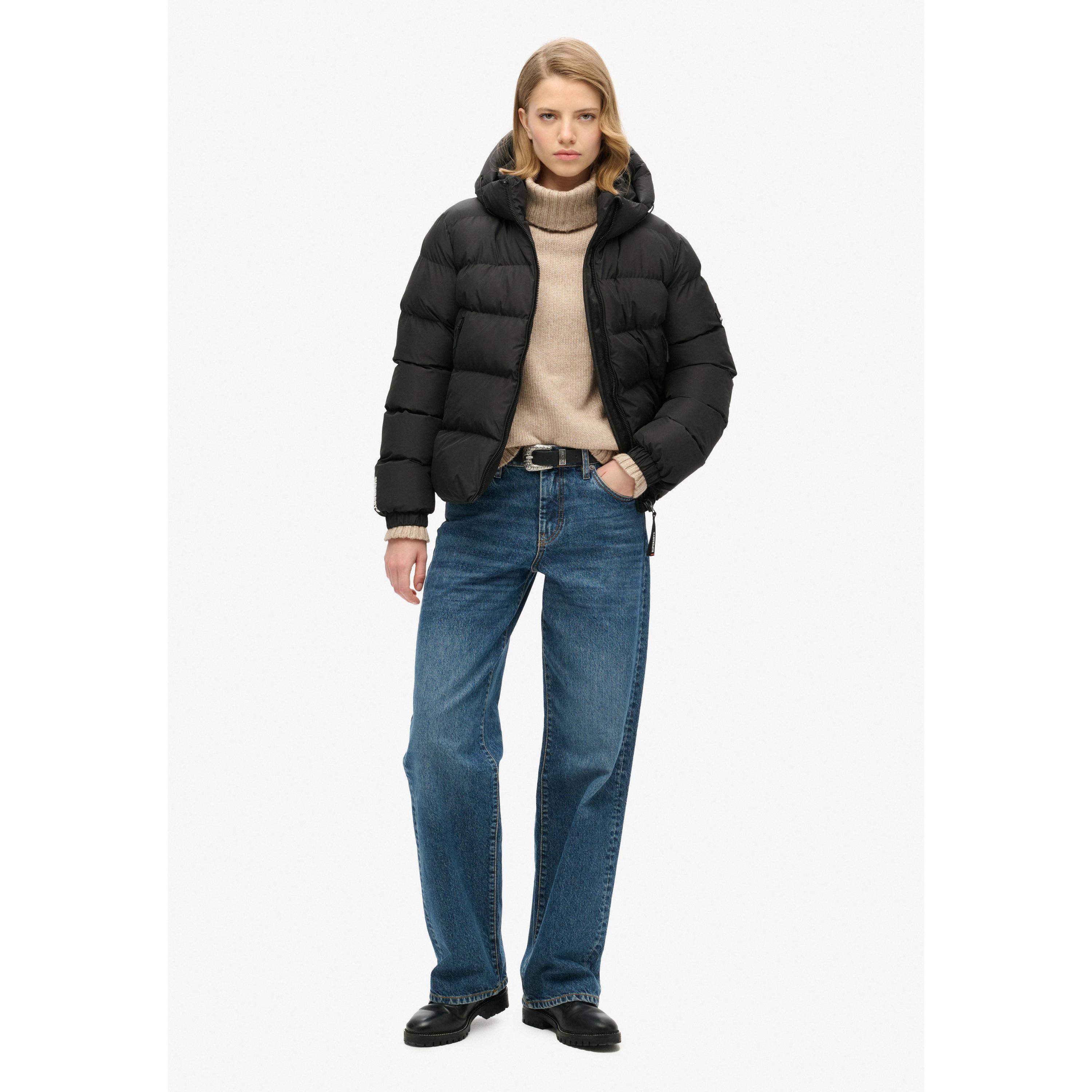Superdry damen-daunenjacke hooded sports