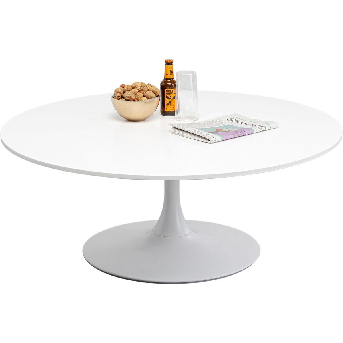 KARE Design Couchtisch Schickeria weiss rund 110
