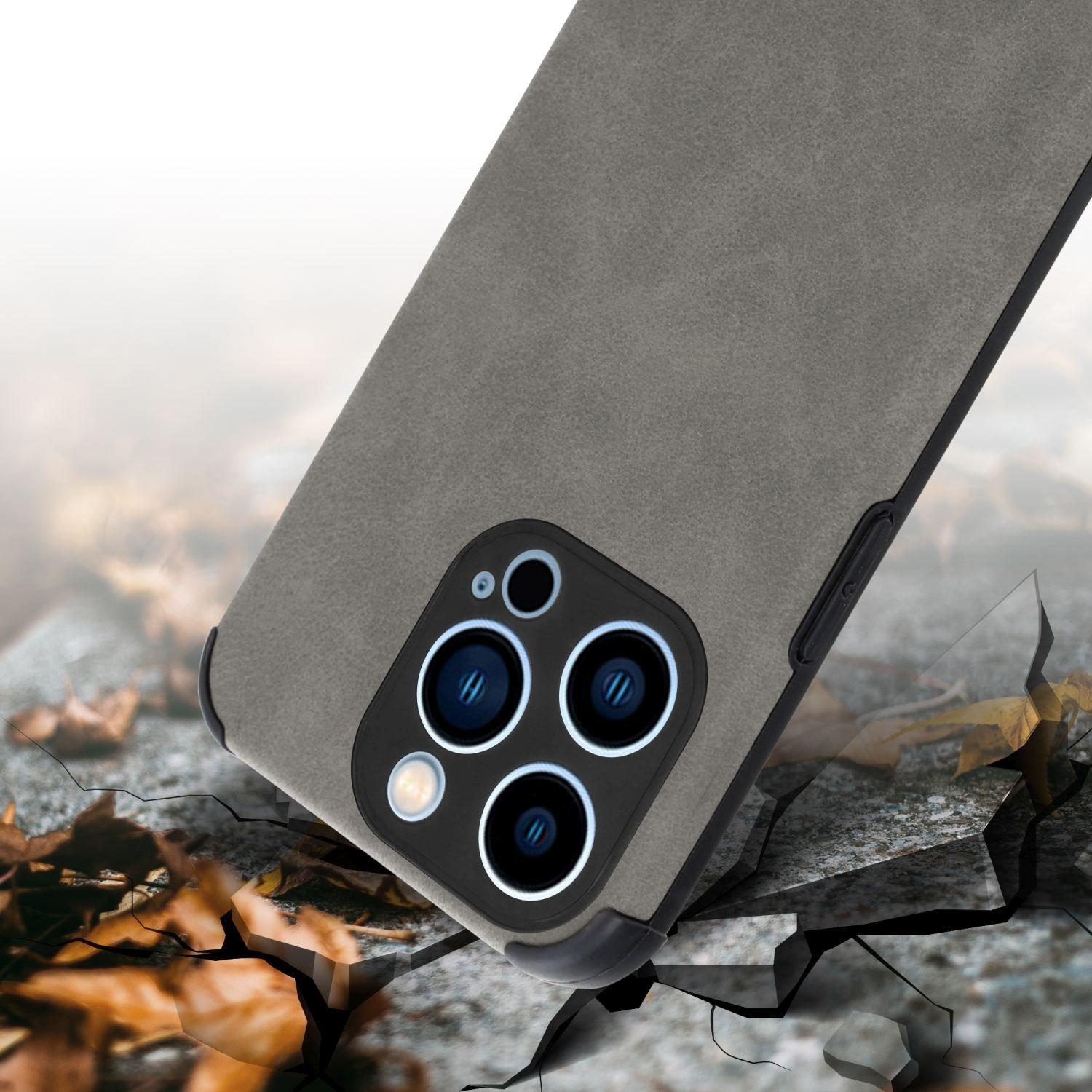 Cadorabo Hülle für Apple iPhone 12 PRO MAX mit Kunst-Wildleder Rückseite