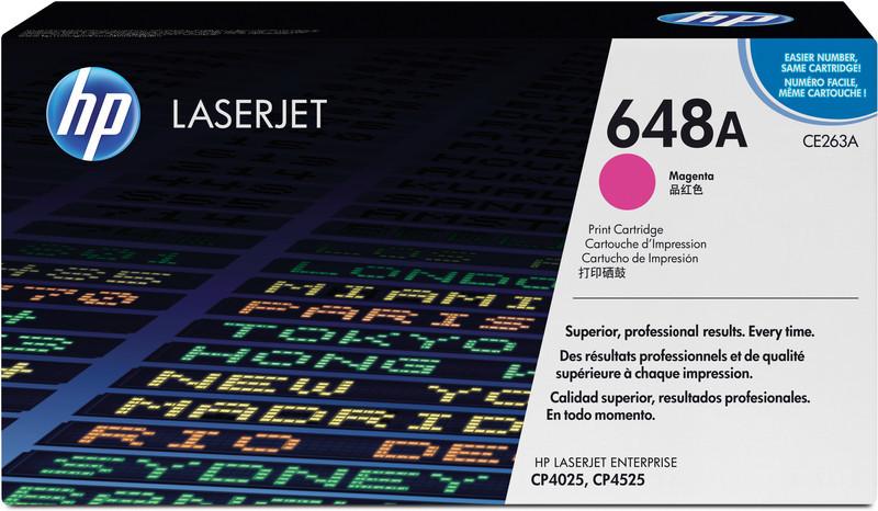 Hewlett-Packard HP Toner-Modul 648A magenta CE263A Color LJ CP4025 11'000 Seiten