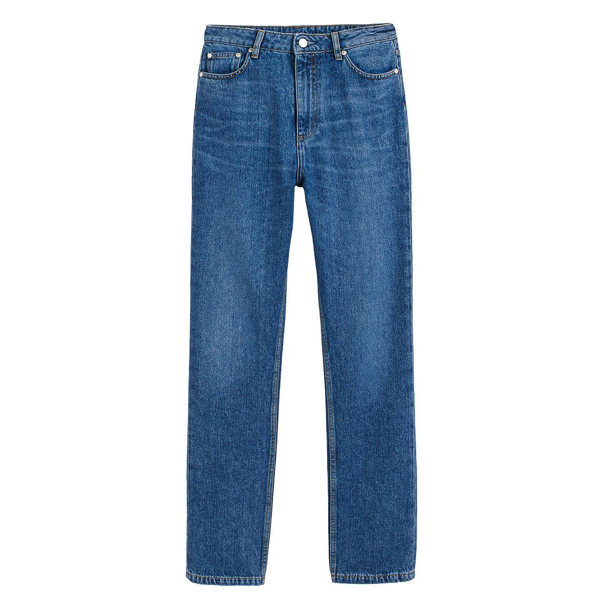 La Redoute Collections High-Waist Straight Leg Jeans