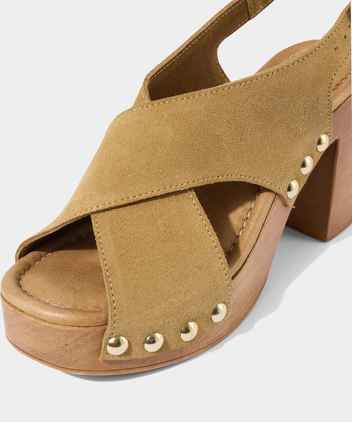 Joe Browns Wildleder-Schuhe mit Holzabsatz