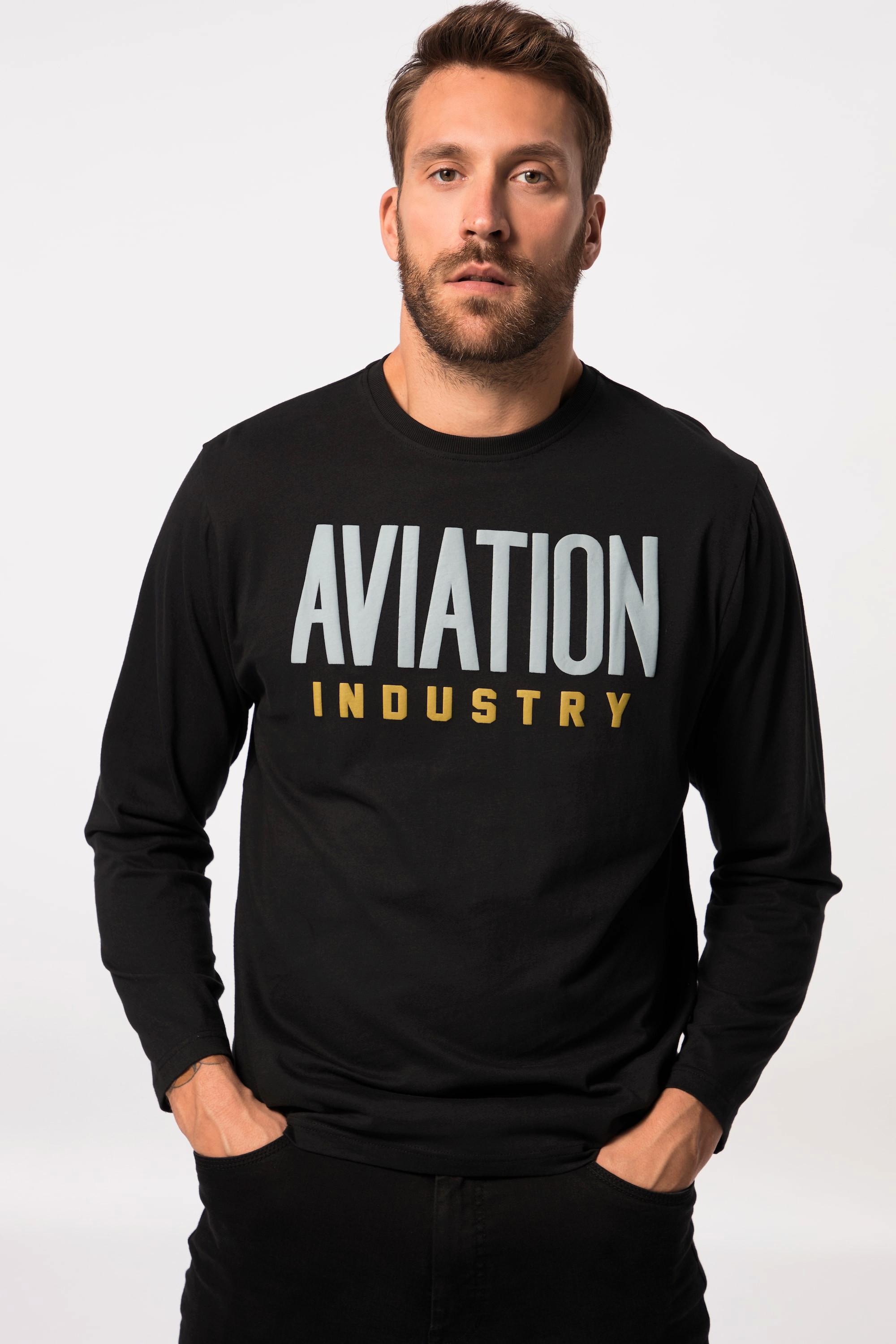 JP1880 Langarmshirt Rundhals Gummi-Print Tall