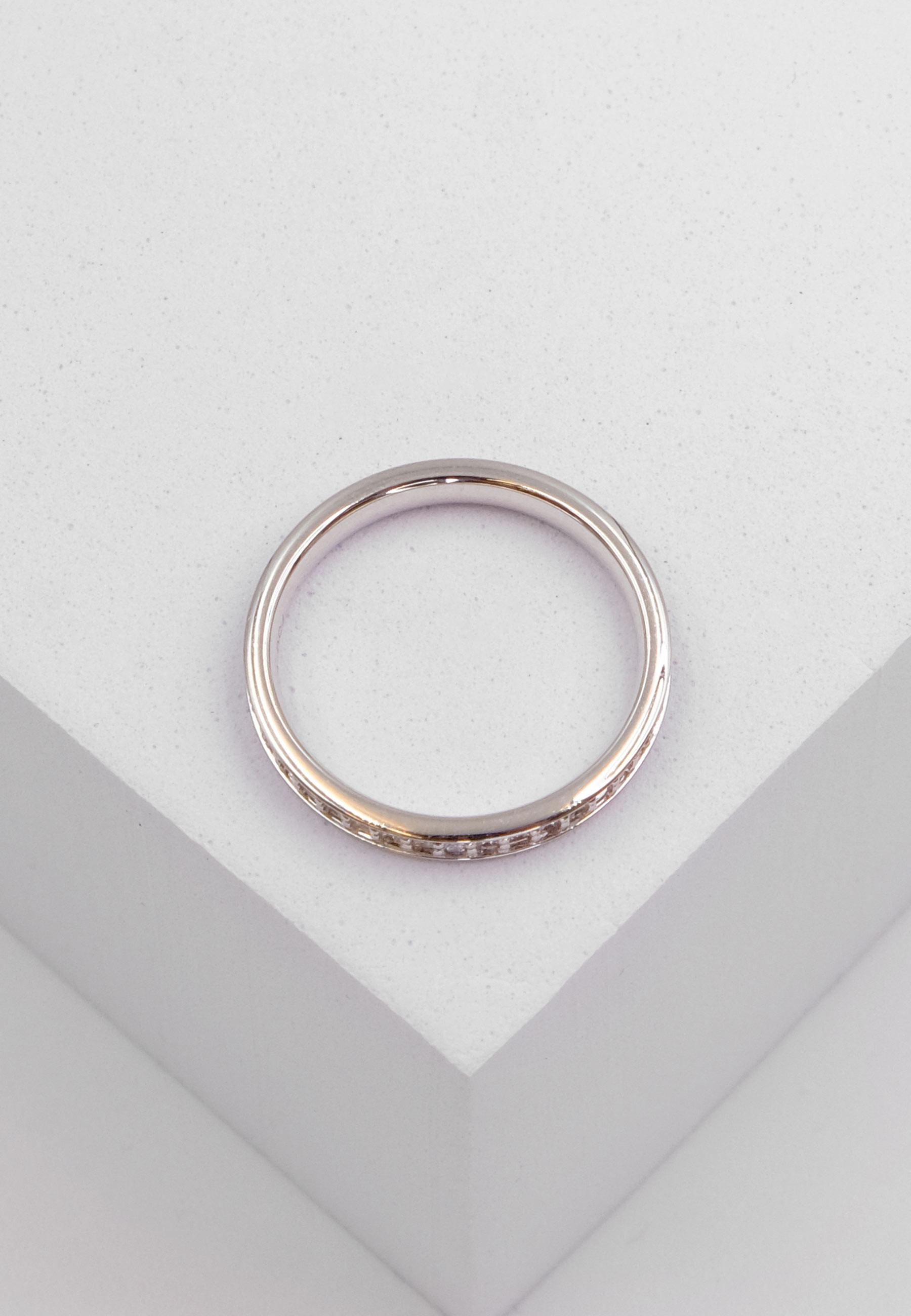 MUAU Schmuck Mémoire Ring Diamant 0.50ct. Weissgold 750