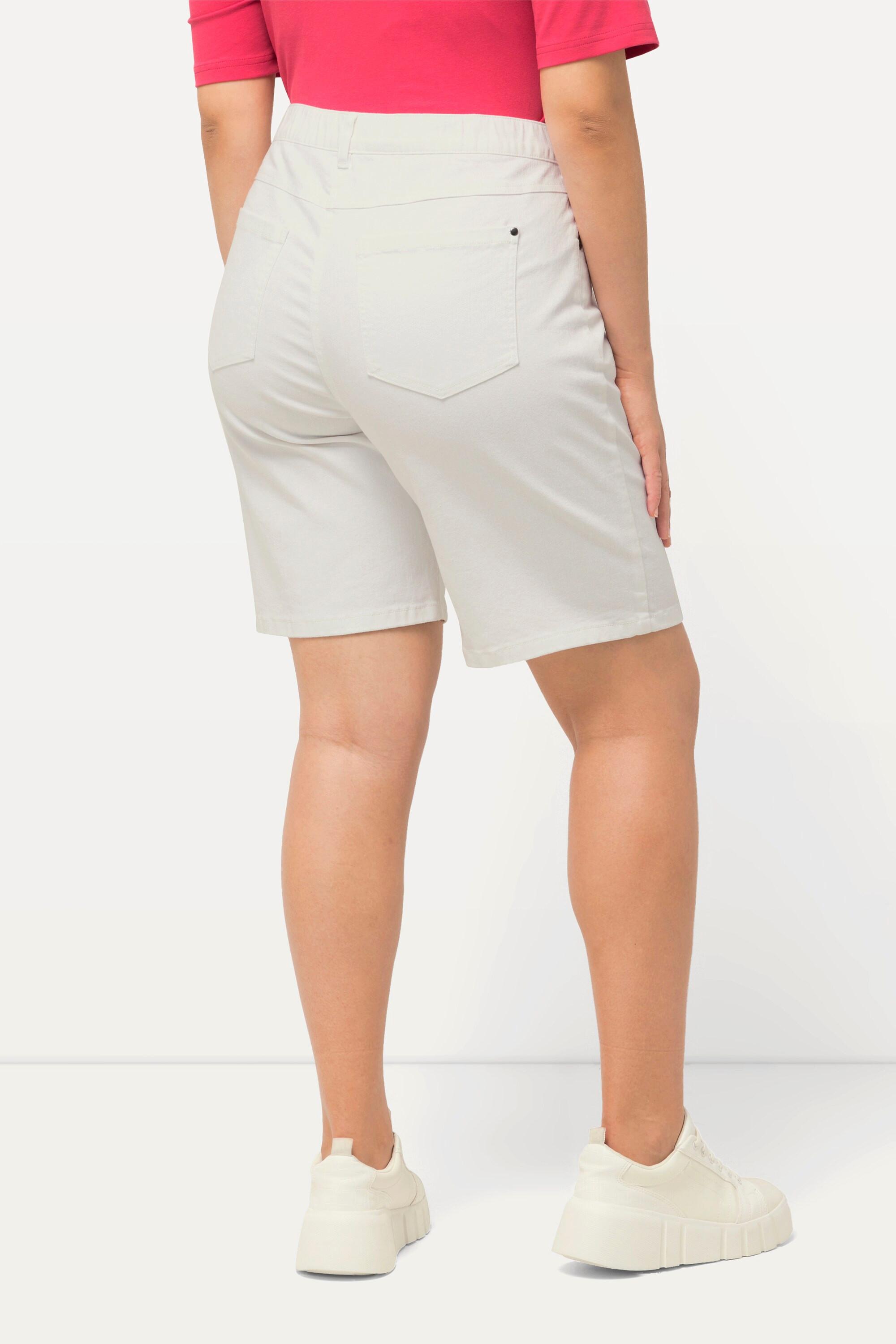 Ulla Popken Mandy 5-Pocket Komfortbund Jeansbermuda