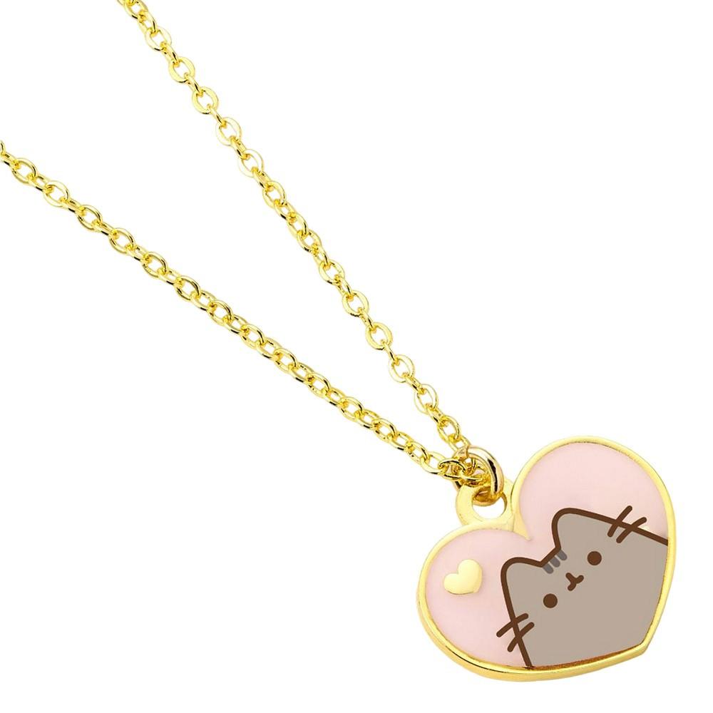 PUSHEEN Goldfarben lackiert Halskette Metall