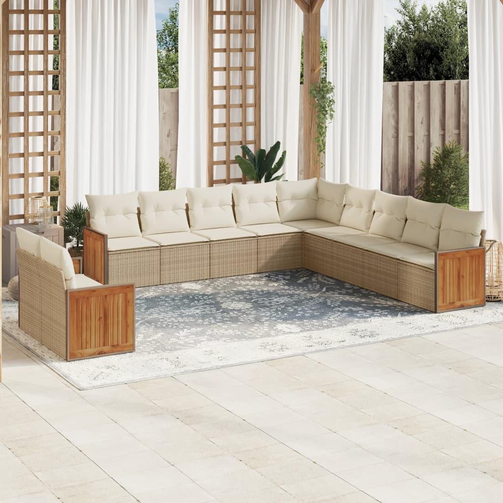 VidaXL Garten sofagarnitur poly-rattan