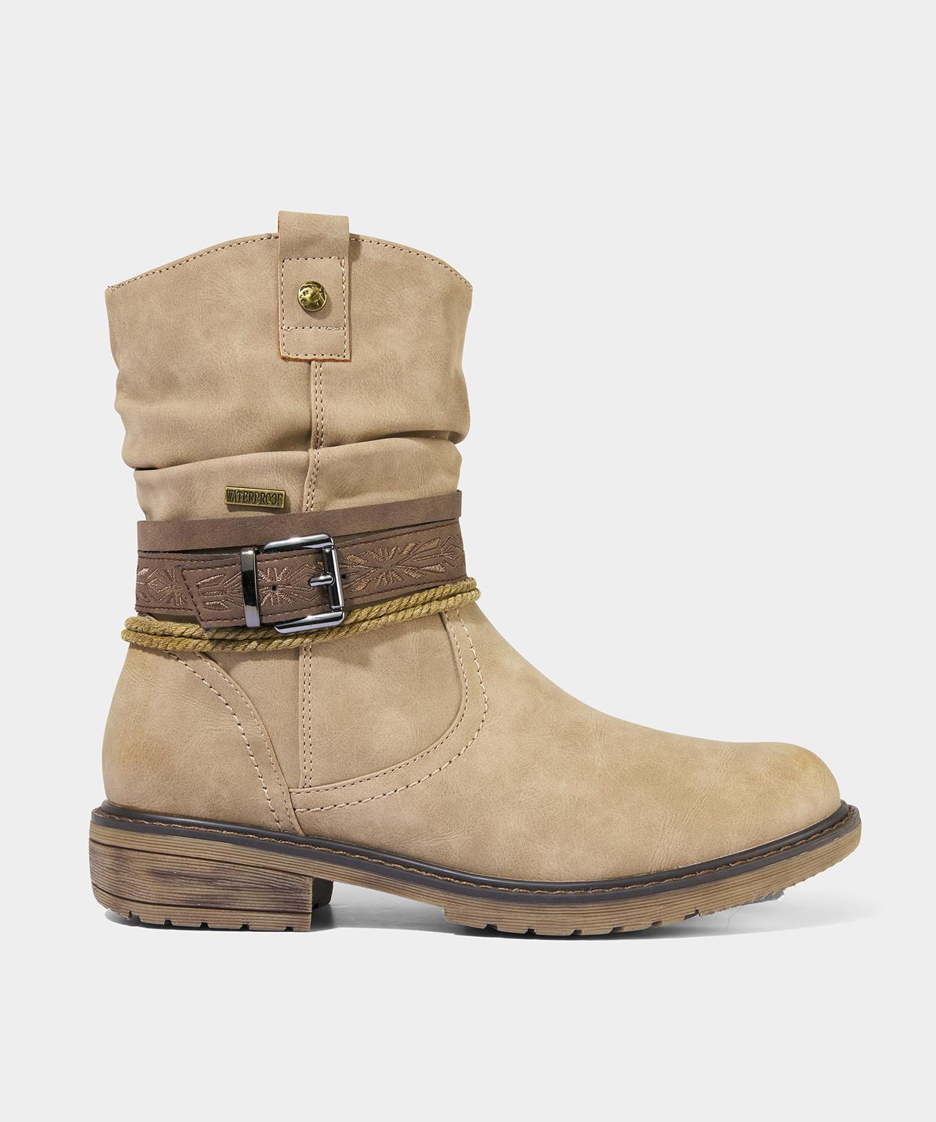 Joe Browns Stiefeletten mit gewebtem Muster und Schnallenriemen