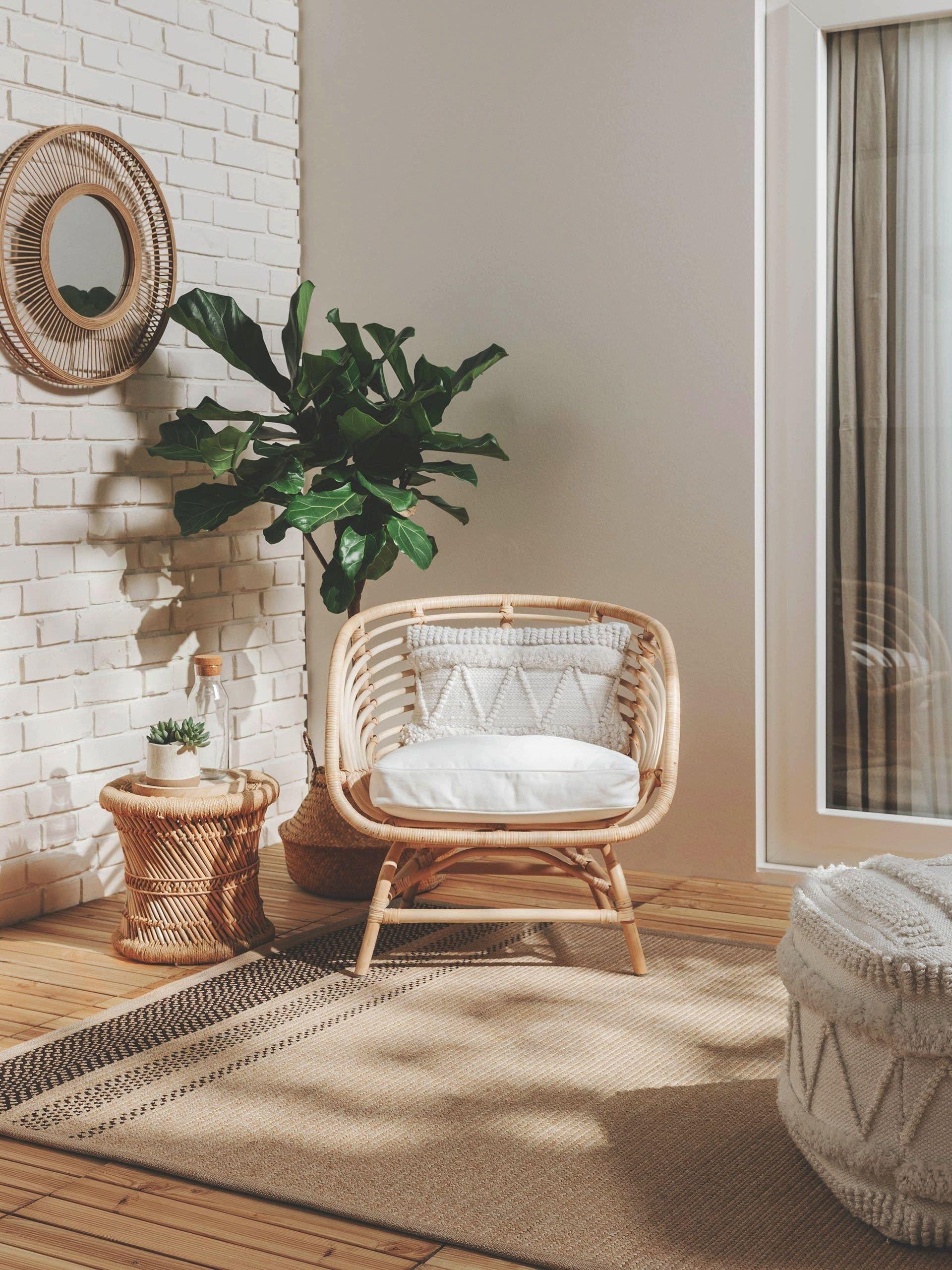 Benuta In- & Outdoor-Teppich Nandi Braun