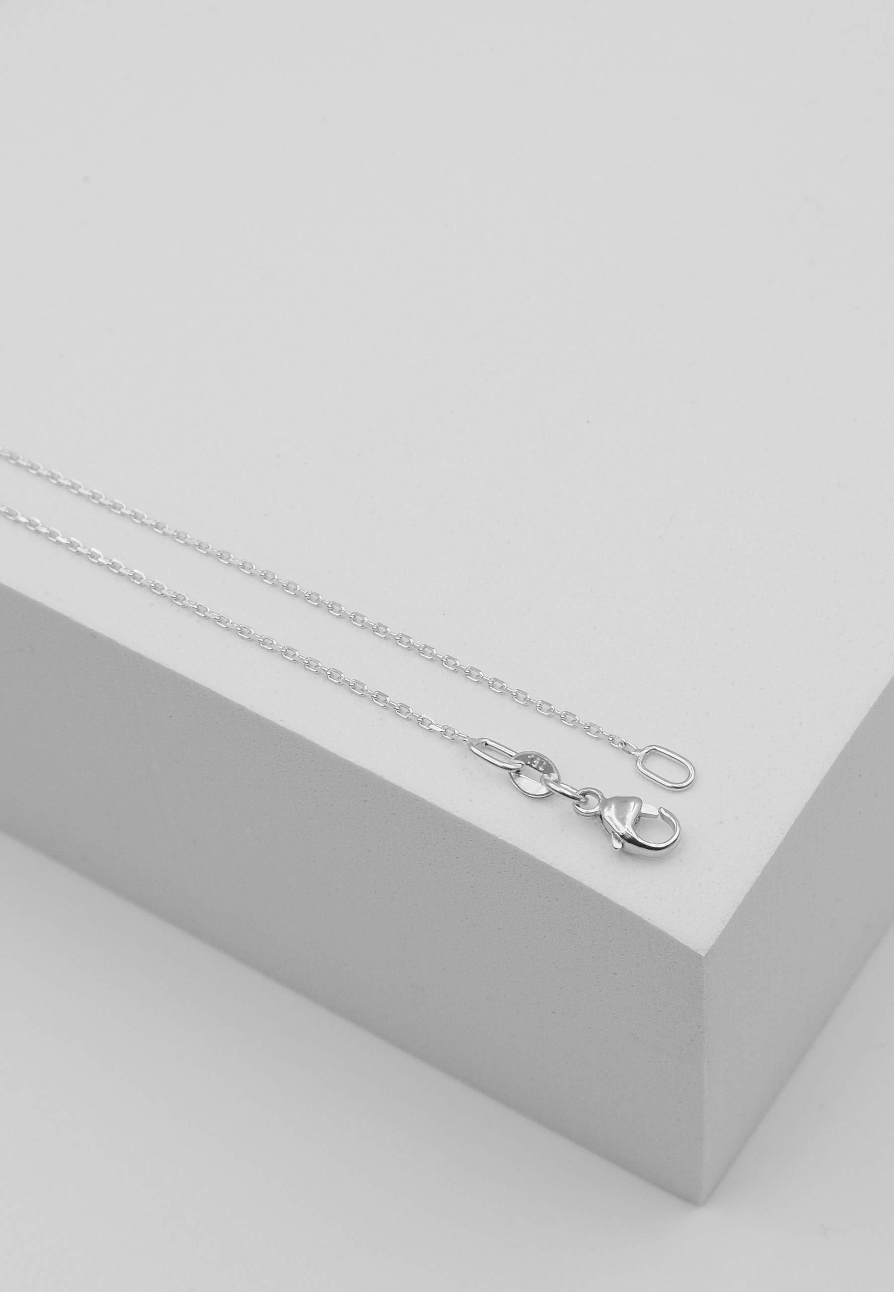 MUAU Schmuck Collier Anker Weissgold 750, 0.9mm, 45cm