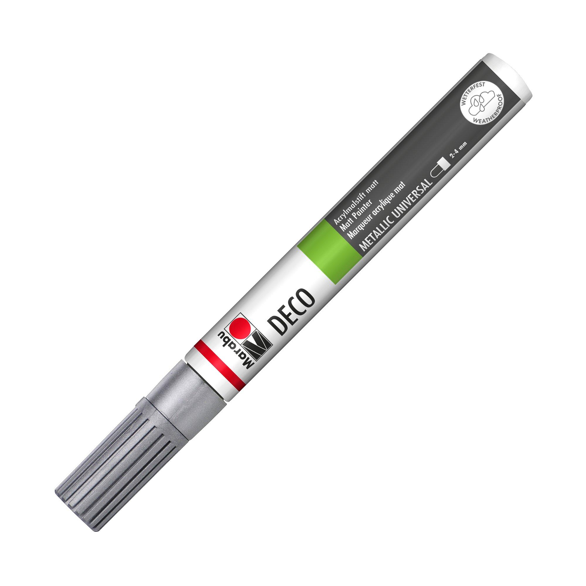 Marabu Acrylmalstift, Deco Silber 082