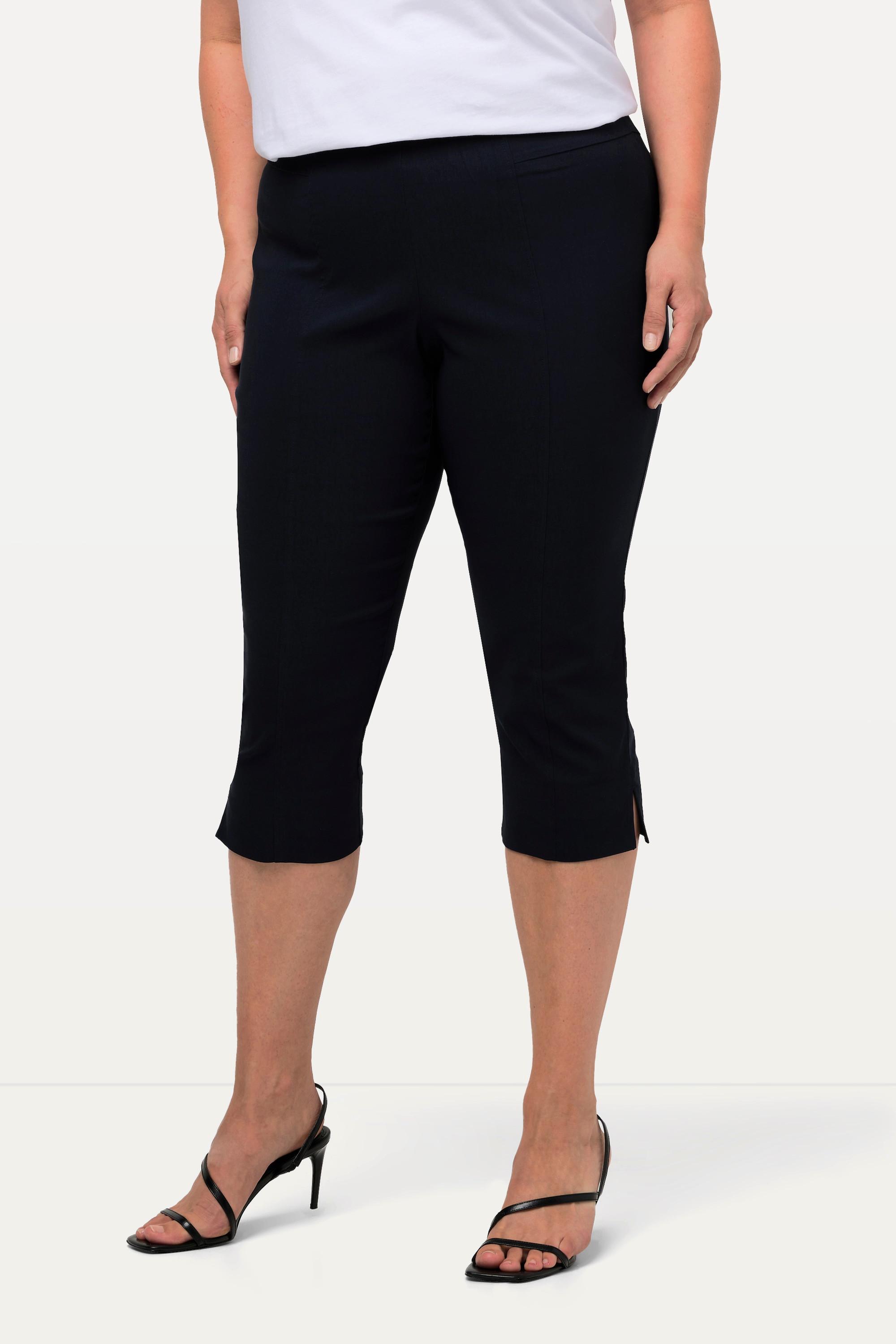 Ulla Popken Bengalin Capri hochelastisch knitterarm Gummibund