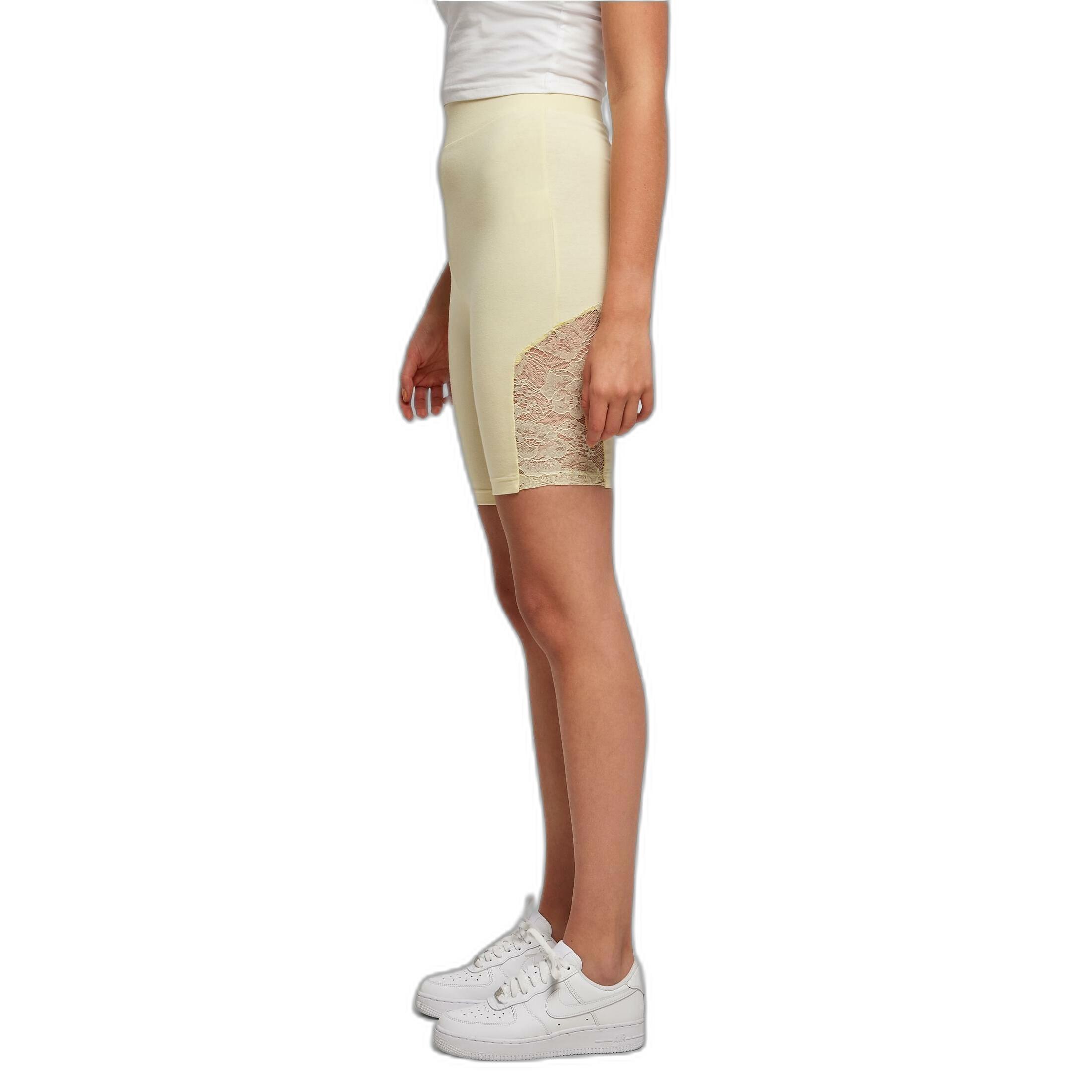 URBAN CLASSICS high waist tights women lace inset
