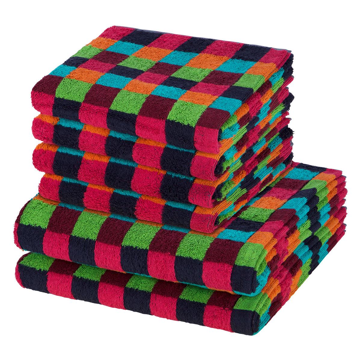 Cawö 6er Pack Lifestyle - 4 X Handtuch 2 X Duschtuch im Set