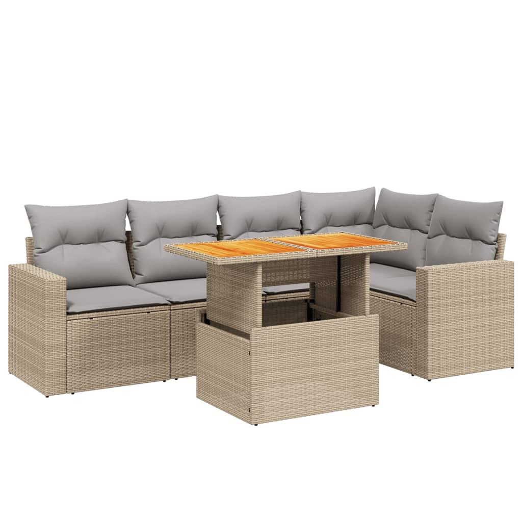 VidaXL Garten sofagarnitur poly-rattan