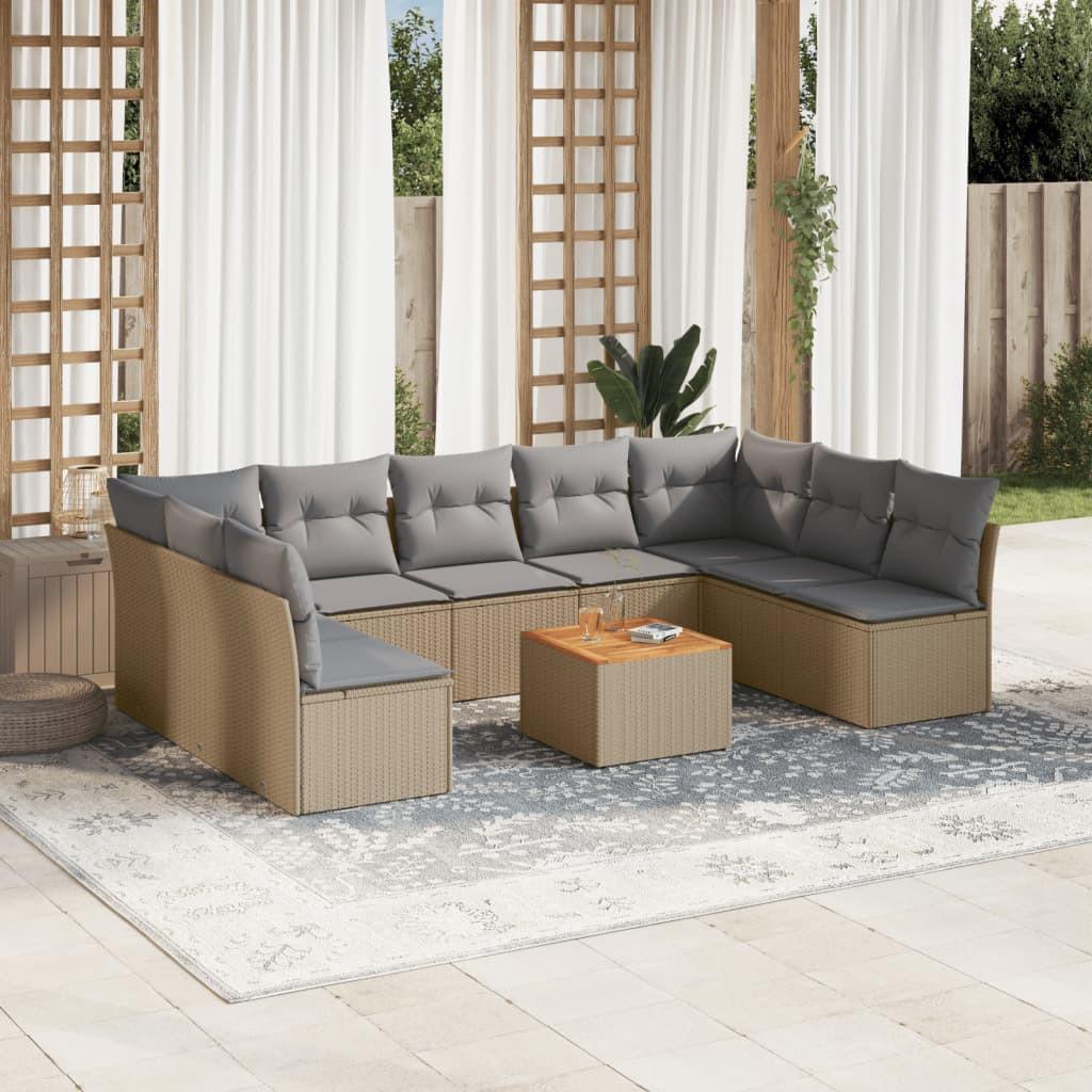 VidaXL Garten sofagarnitur poly-rattan