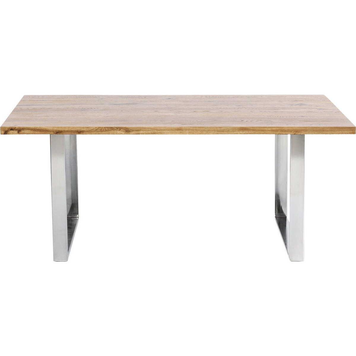 KARE Design Tisch Jackie Eiche Chrom 160x80