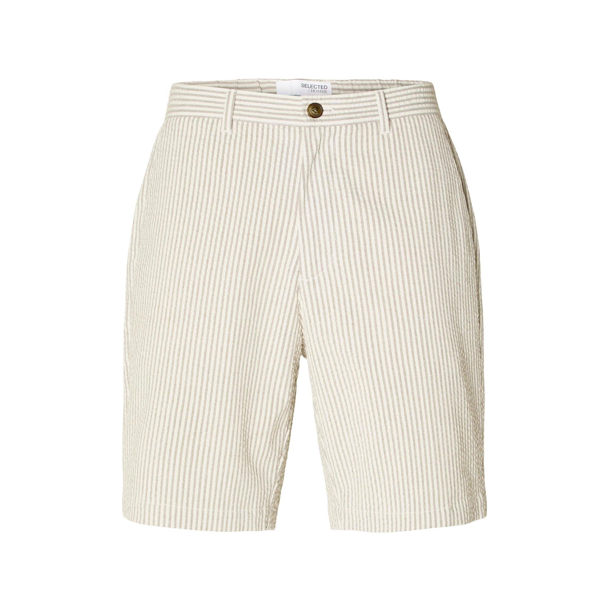 SELECTED Regular Karl Seersucker Gestreifte Shorts