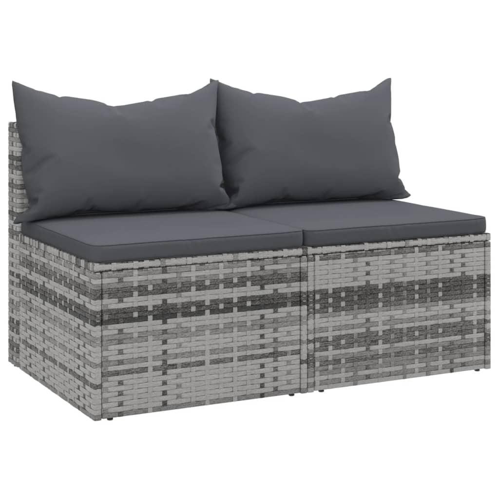 VidaXL Garten mittelsofa poly-rattan
