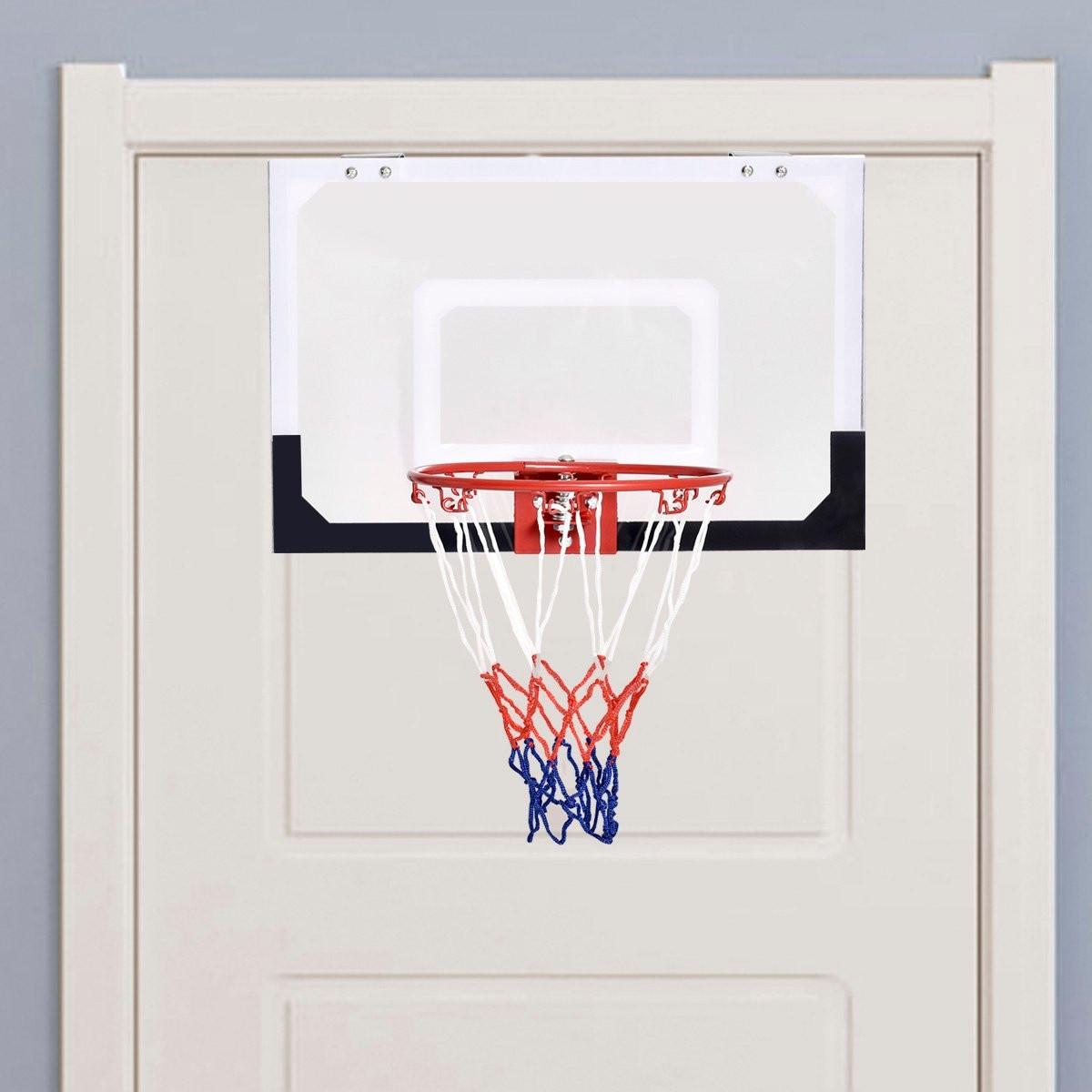 Northix Basketballkorb Basketball-Set Kinder Backboard mit Ring und Netz 45 x 30 cm