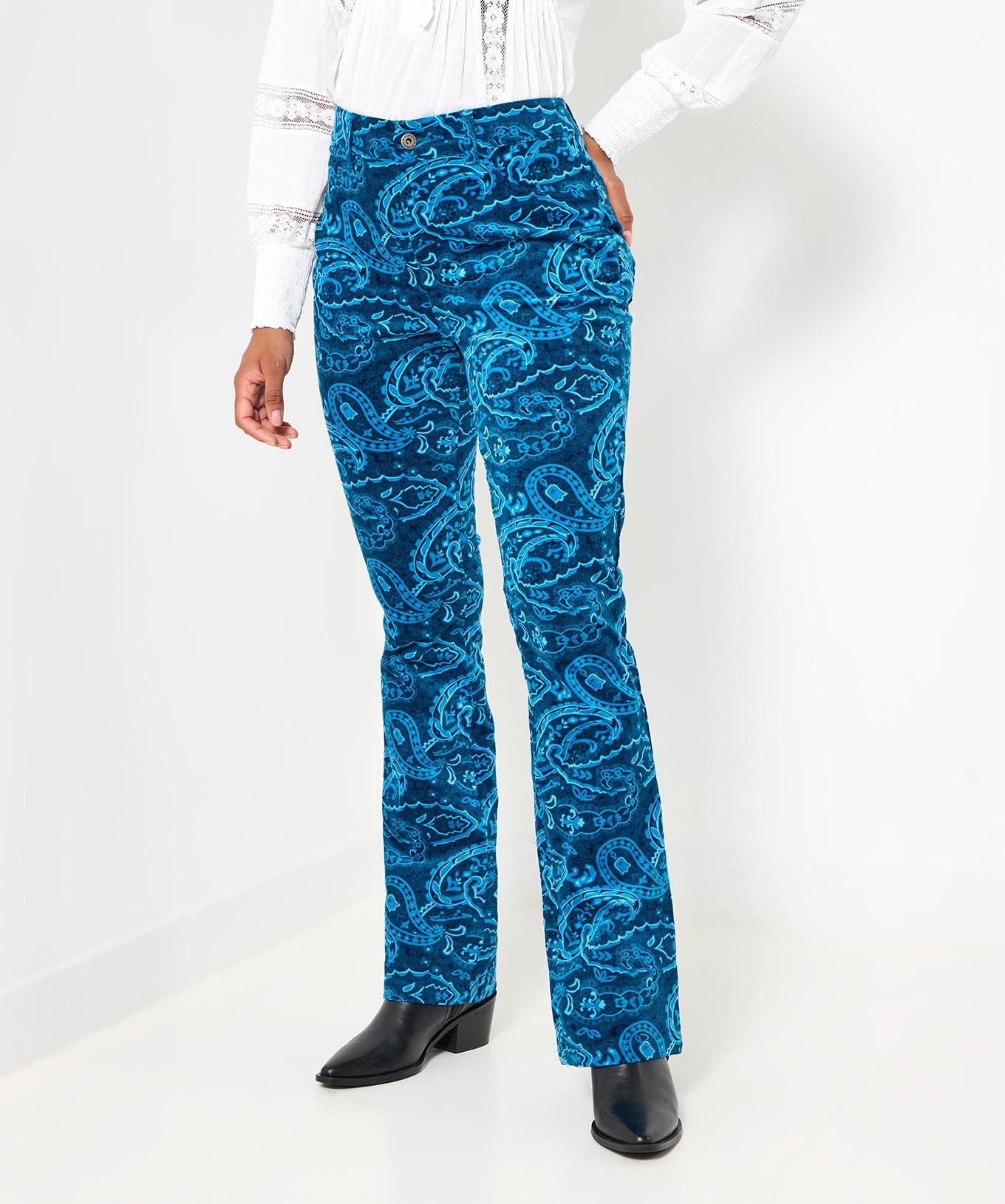 Joe Browns Paisley-Velvet-Moleskin-Schlaghose
