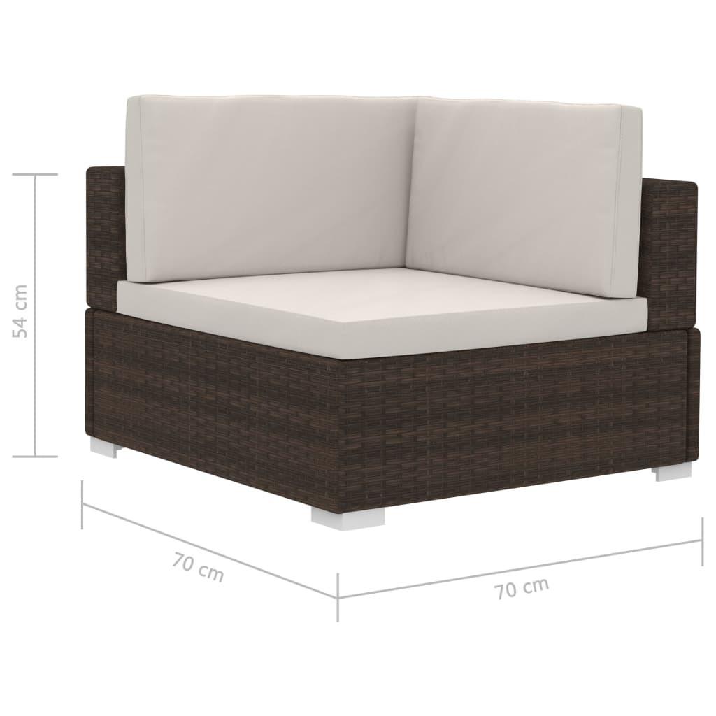 VidaXL Ecksofa poly-rattan