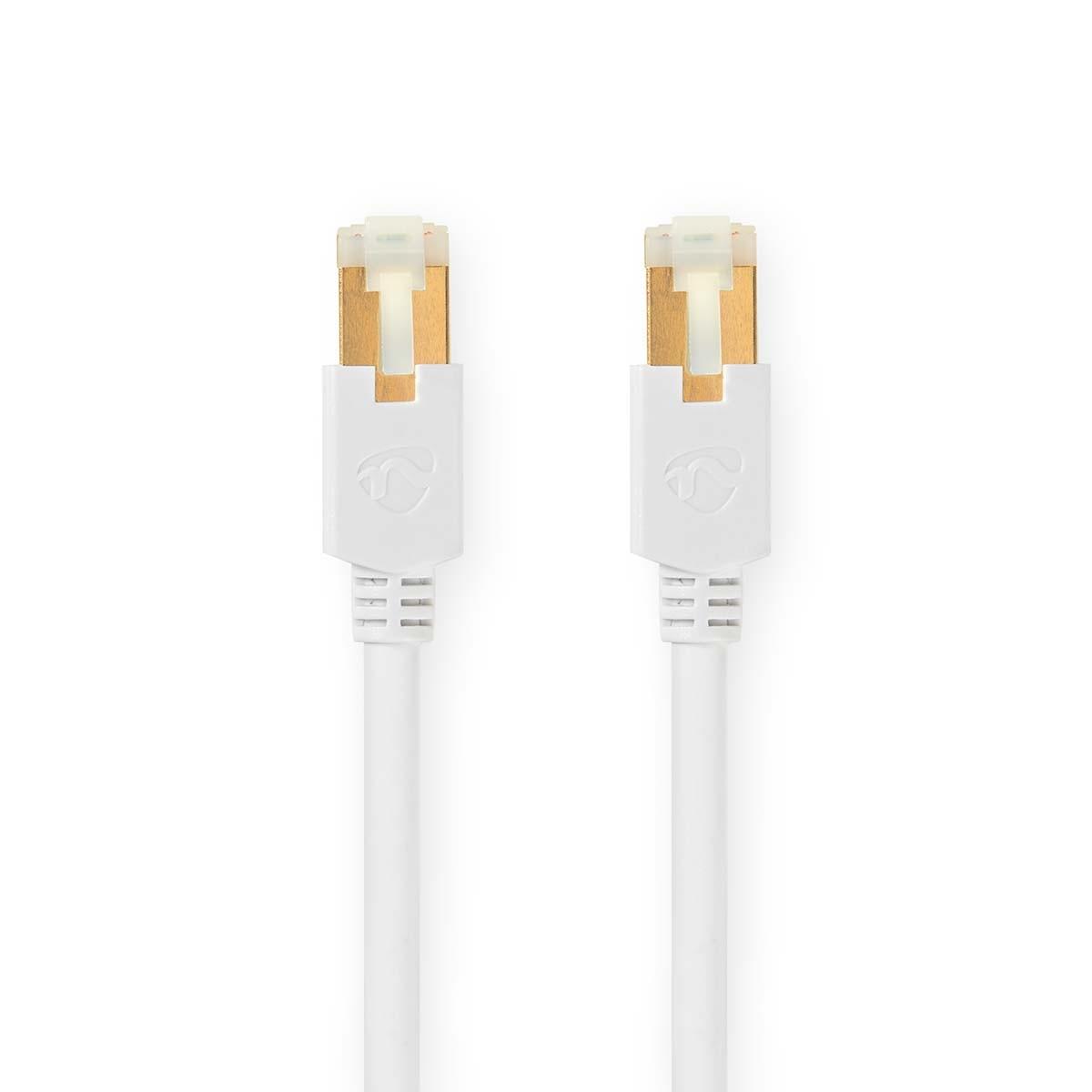 Nedis CAT6 Netzwerkkabel | RJ45 Stecker | RJ45 Stecker | S/FTP | 20,0 m | Rund | LSZH / PVC | Weiß | Box mit Fenster