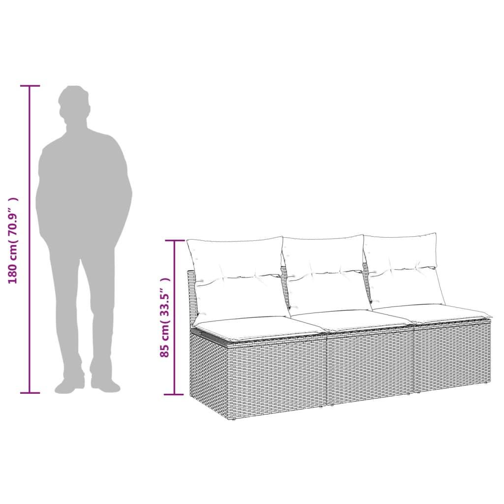 VidaXL Gartensofa poly-rattan