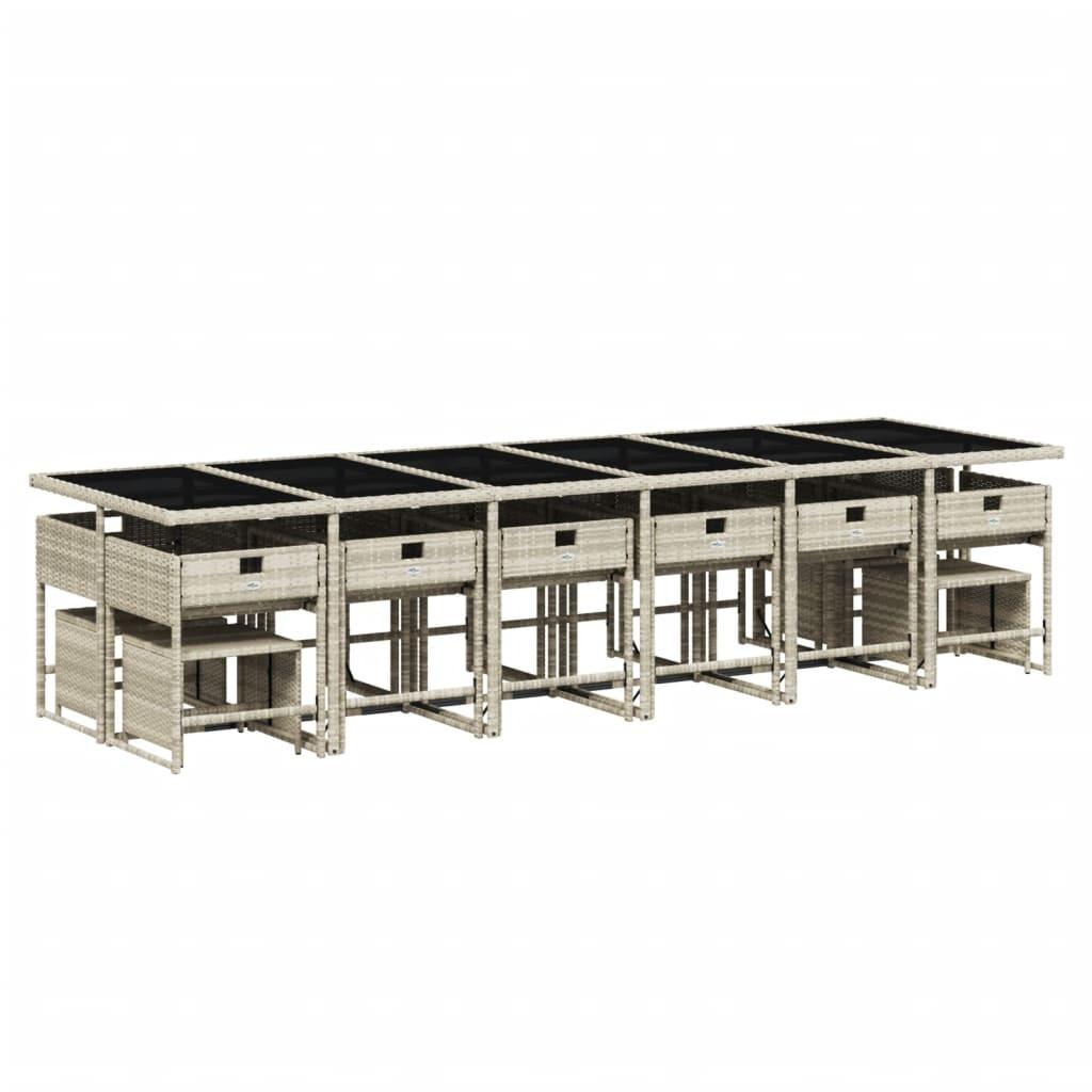 VidaXL Garten essgruppe poly-rattan