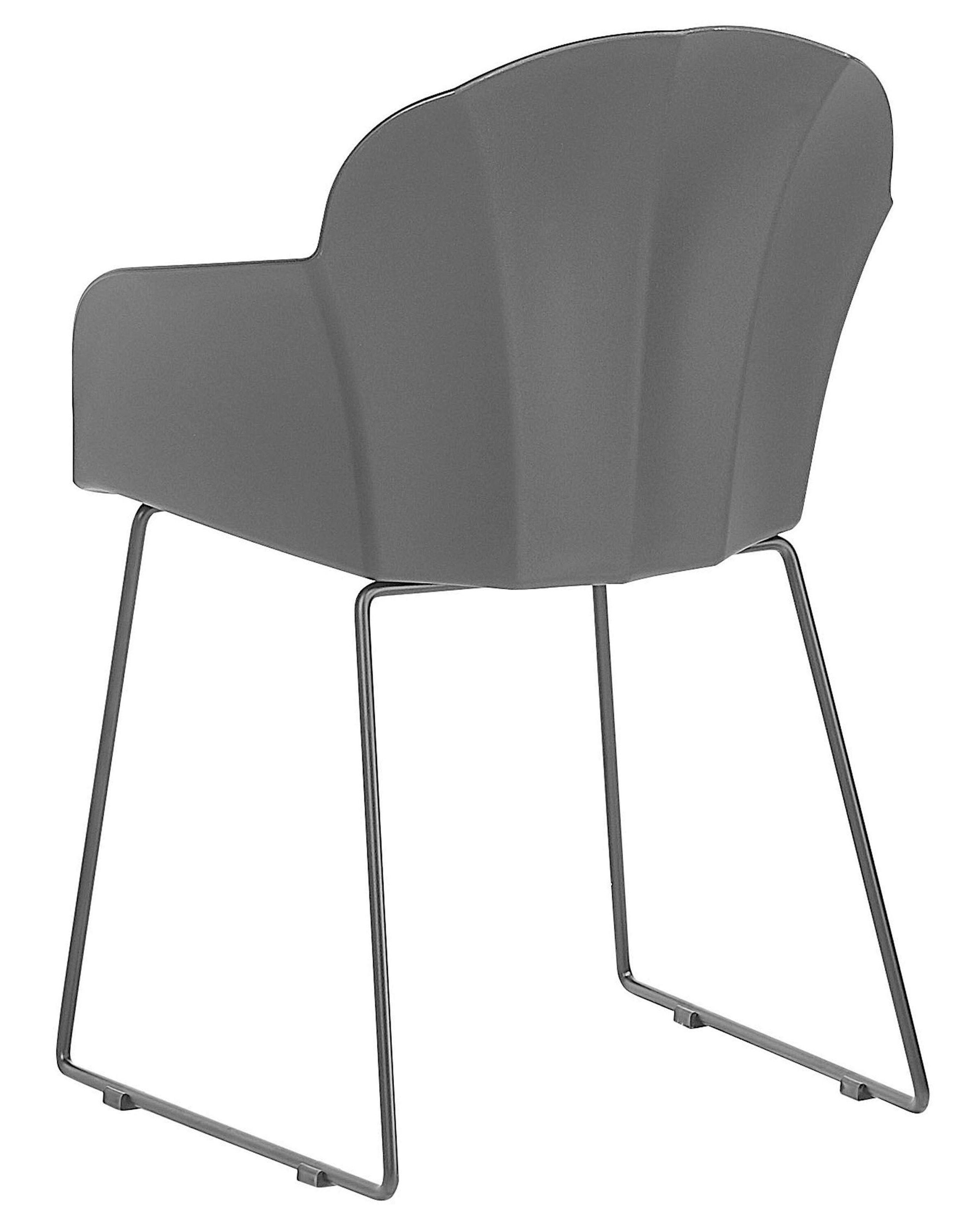 Beliani Esszimmerstuhl 2er Set aus Kunststoff Modern SYLVA