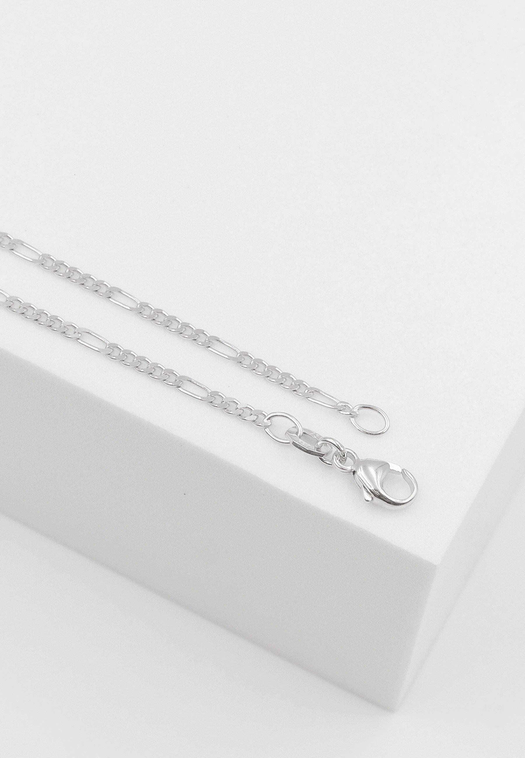 MUAU Schmuck Collier Figaro Weissgold 750, 1.8mm, 50cm