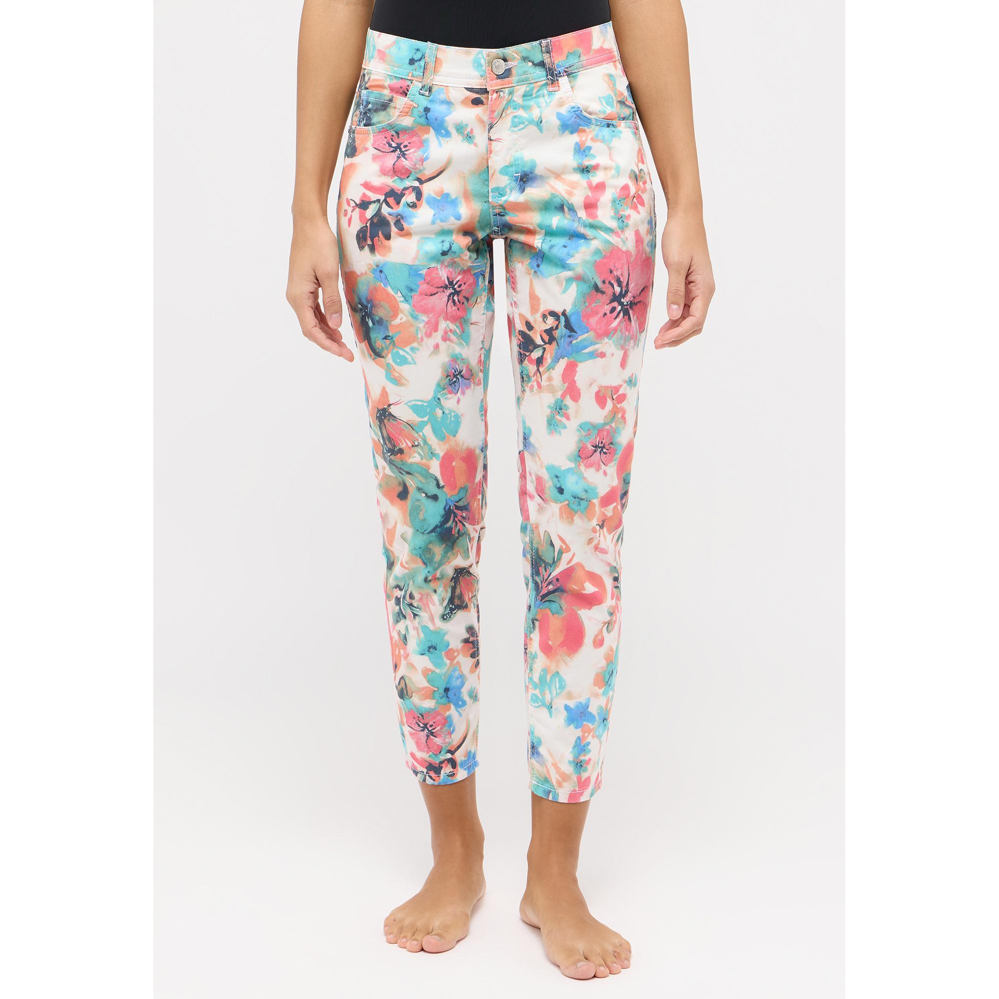 ANGELS Ornella All-Over-Muster 7/8 Länge Stoffhose