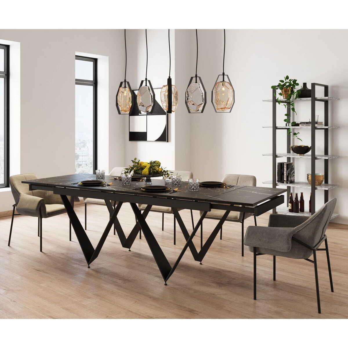 KARE Design Ausziehtisch Sandra 180(40+40)x90