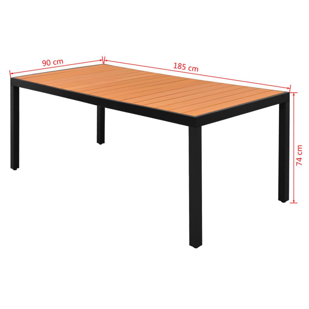 VidaXL Gartentisch wpc