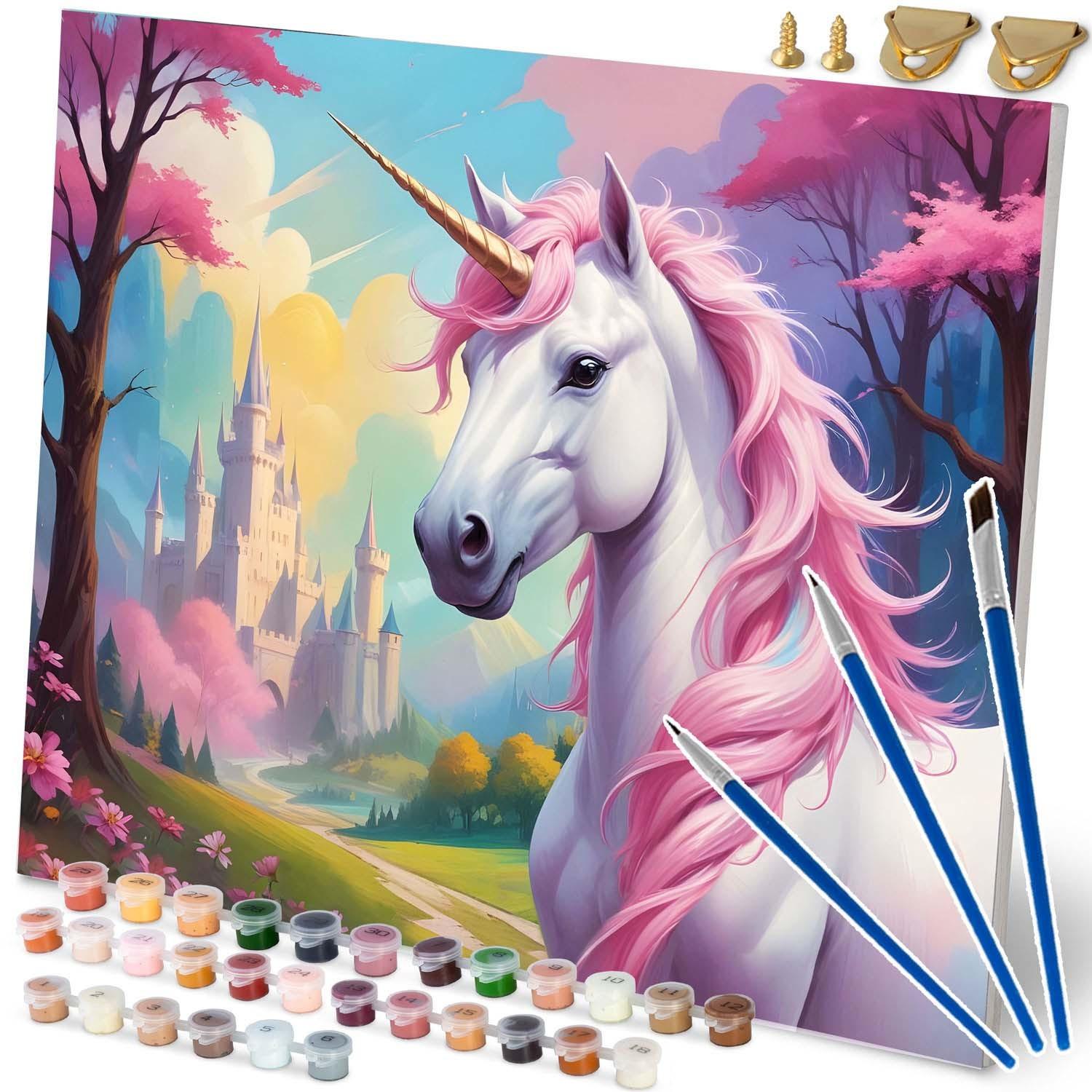 B2X Malen nach Zahlen 40x50 cm Massido Einhorn