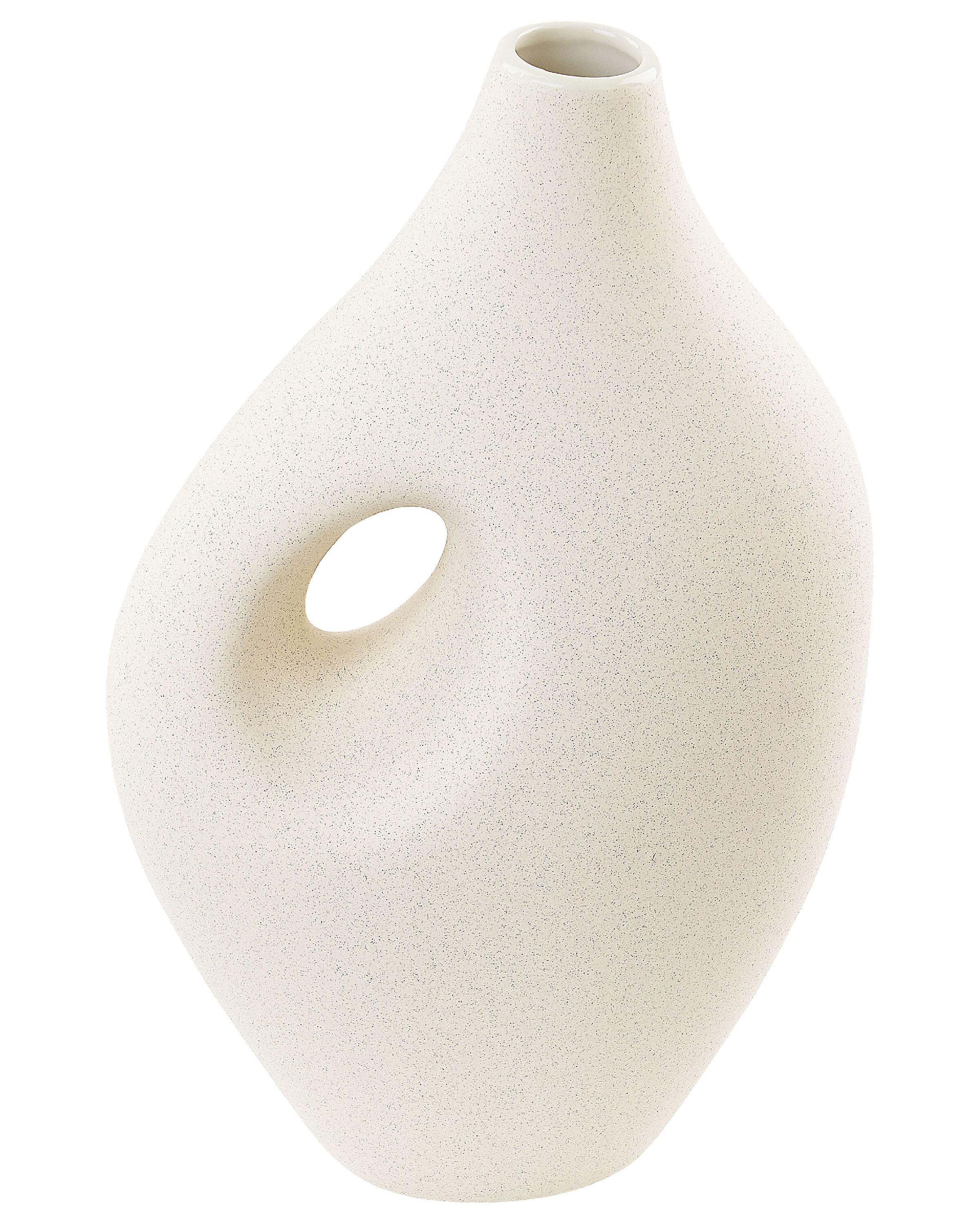 Beliani Blumenvase aus Porzellan Skandinavisch KOMOTINI