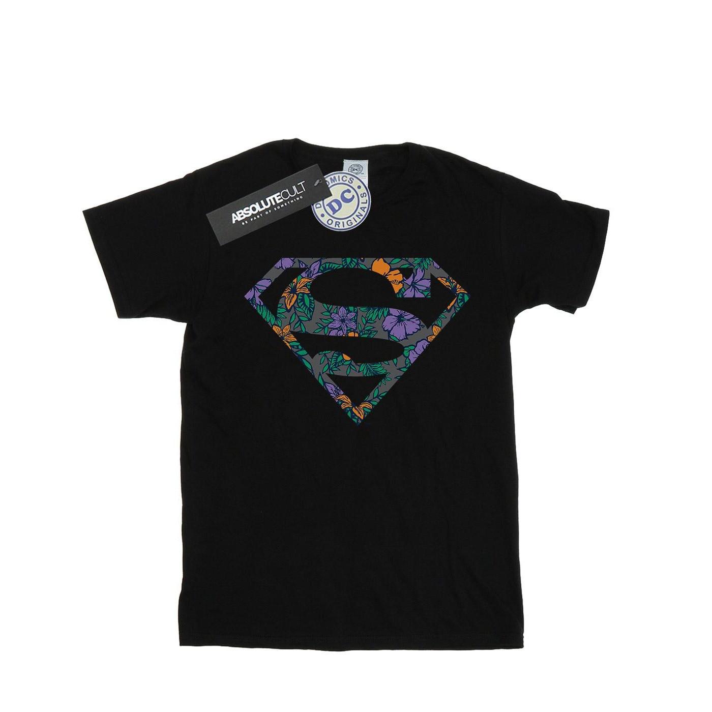 DC COMICS Superman Floral Logo T-Shirt