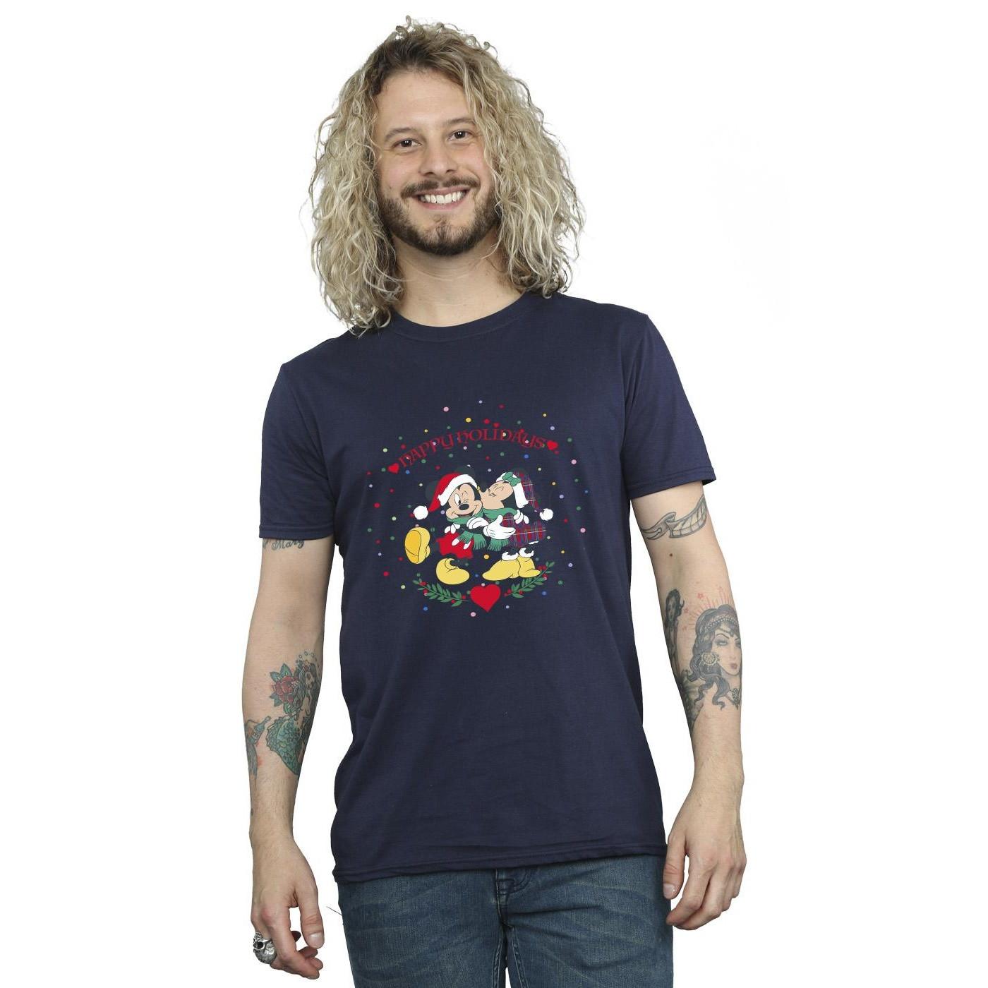 Disney Mickey und Minnie Maus Happy Holidays T-Shirt