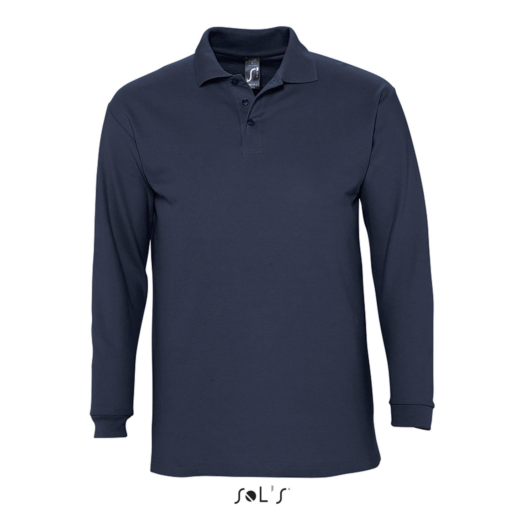 SOLS Winter II Langarm Polo-Shirt