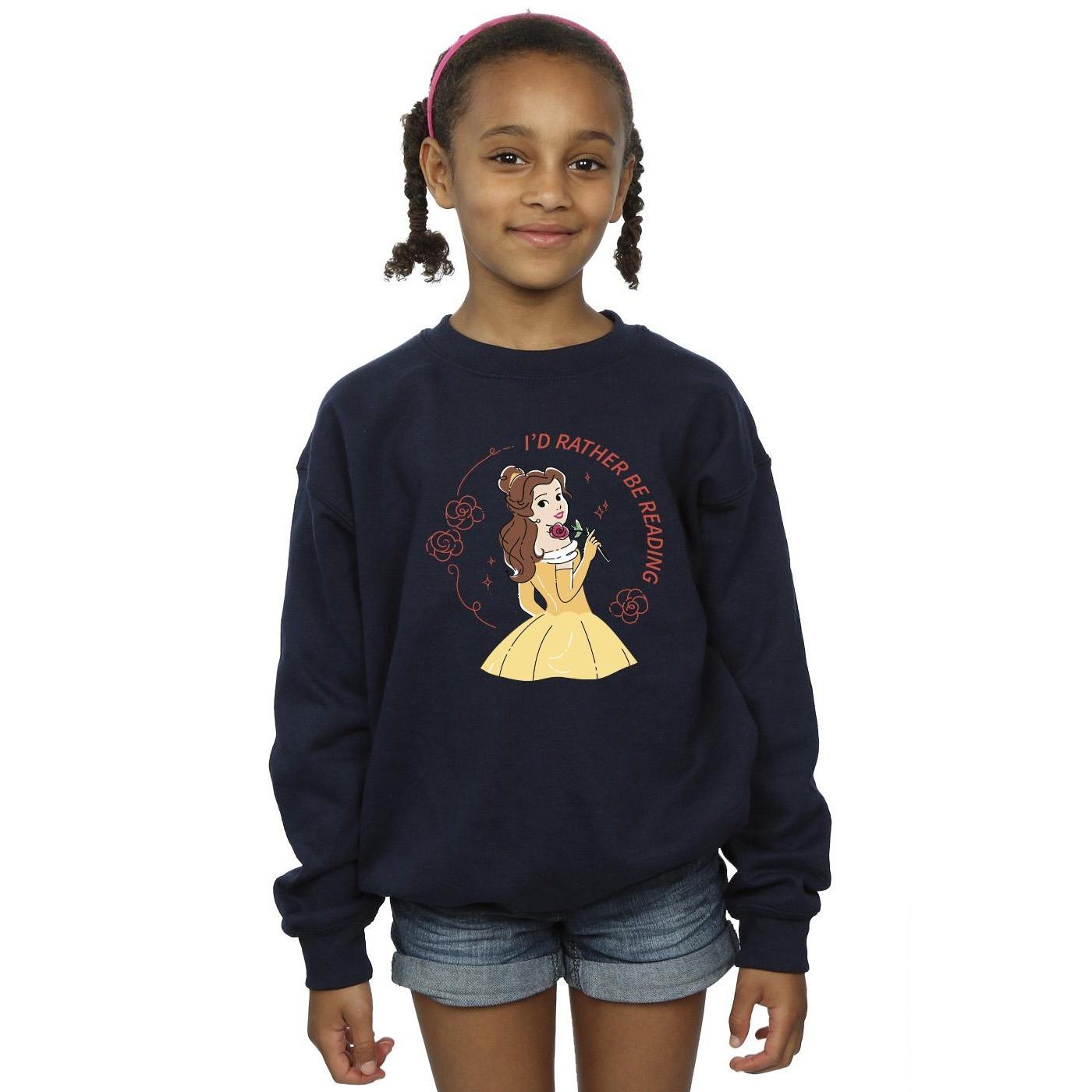 Disney Beauty And The Beast I'd Rather Be Reading Sweatshirt