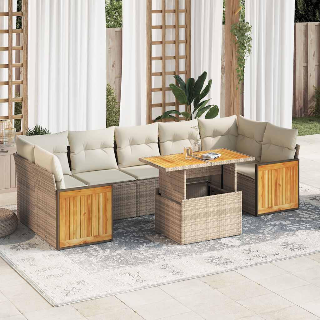 VidaXL Gartensofa set poly-rattan