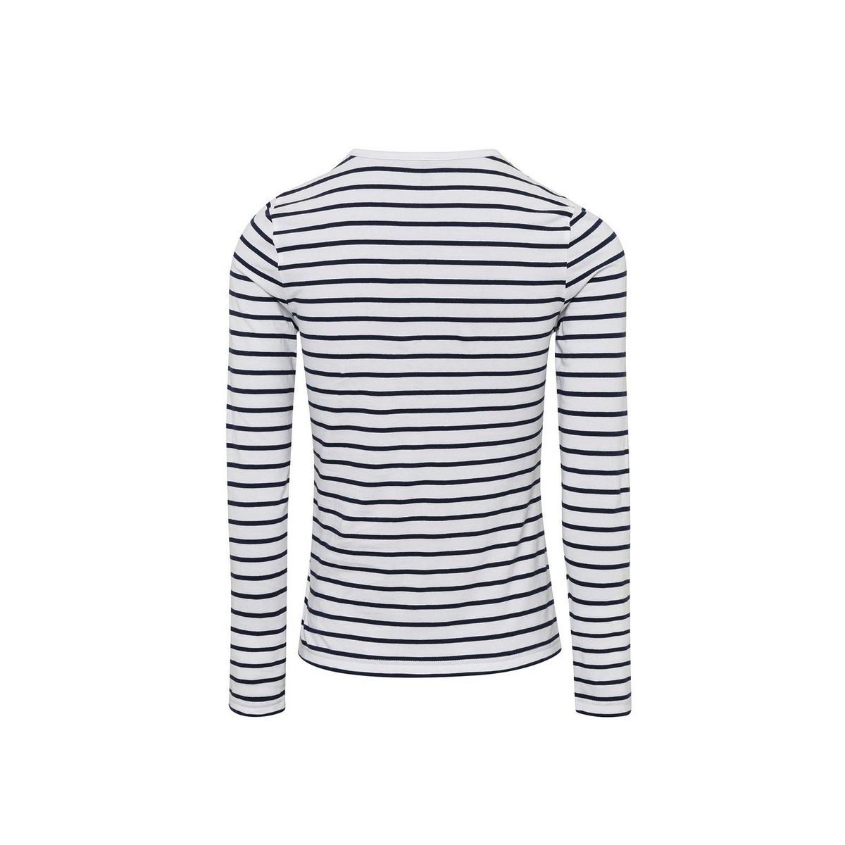 PREMIER Long John Gestreiftes T-Shirt mit Krempelärmeln