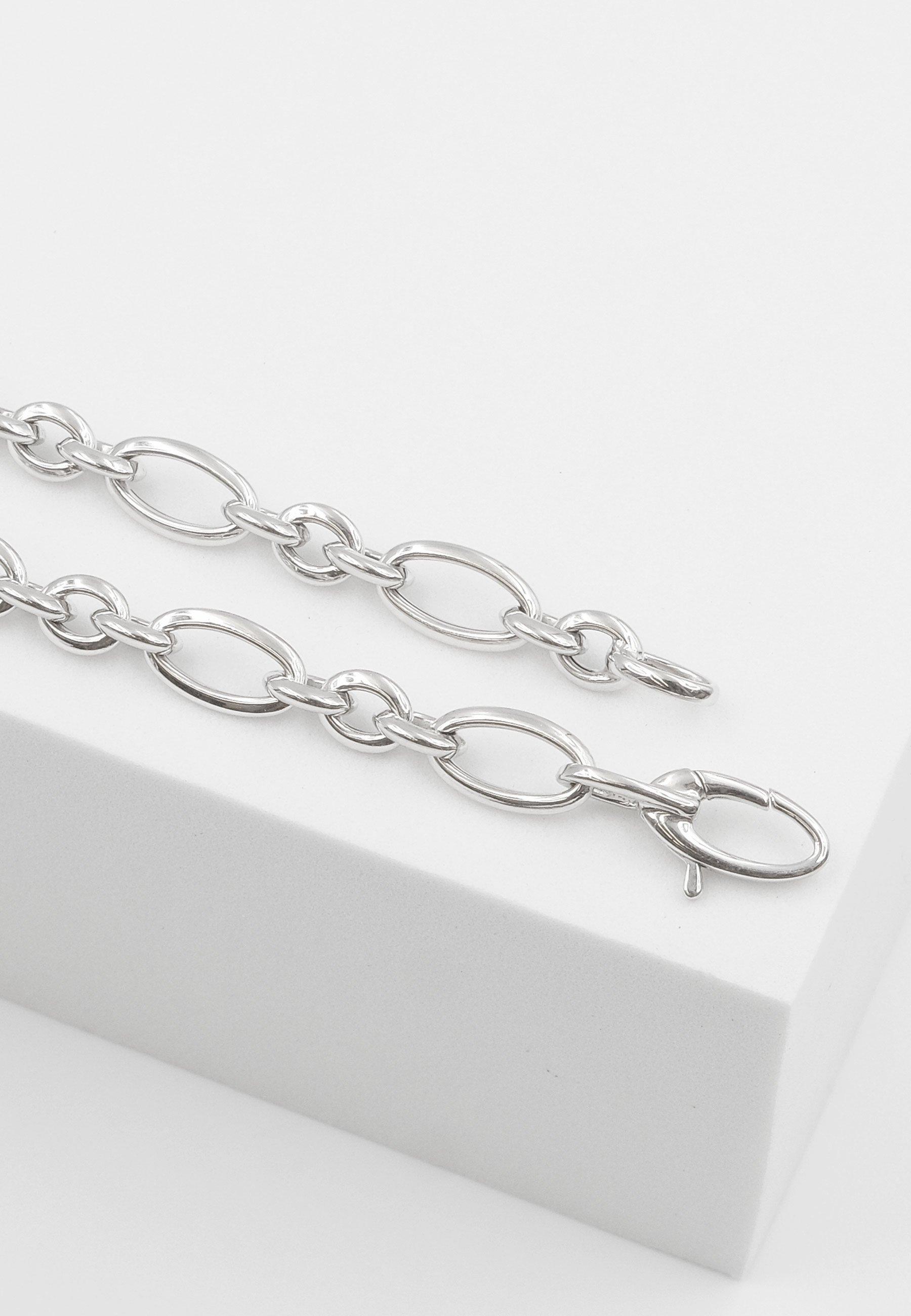 MUAU Schmuck Bracelet Fantasie Weissgold 750, 6.5mm, 19cm