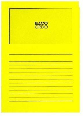 elco ELCO Sichthülle Ordo 120g A4 29489.72 intensivgelb, Fenster 100 Stk.