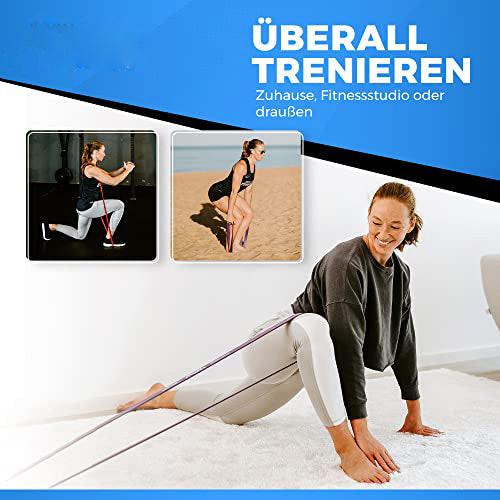 Alopini Premium Qualität Klimmzug-Hilfsband-Set für Klimmzüge Training, Kraft, Mobilität, Dehnung im