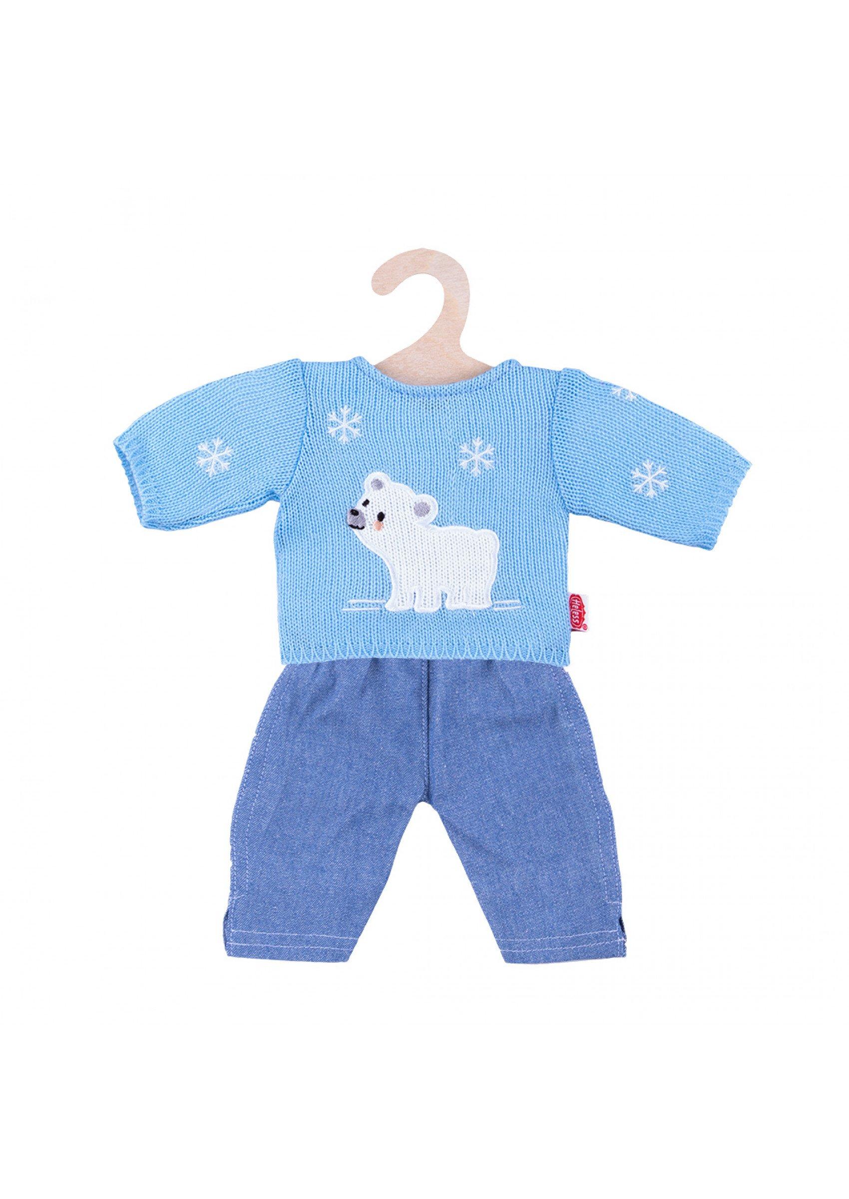 Heless Pullover Eisbär mit Jeans für Puppe, Zufallsauswahl