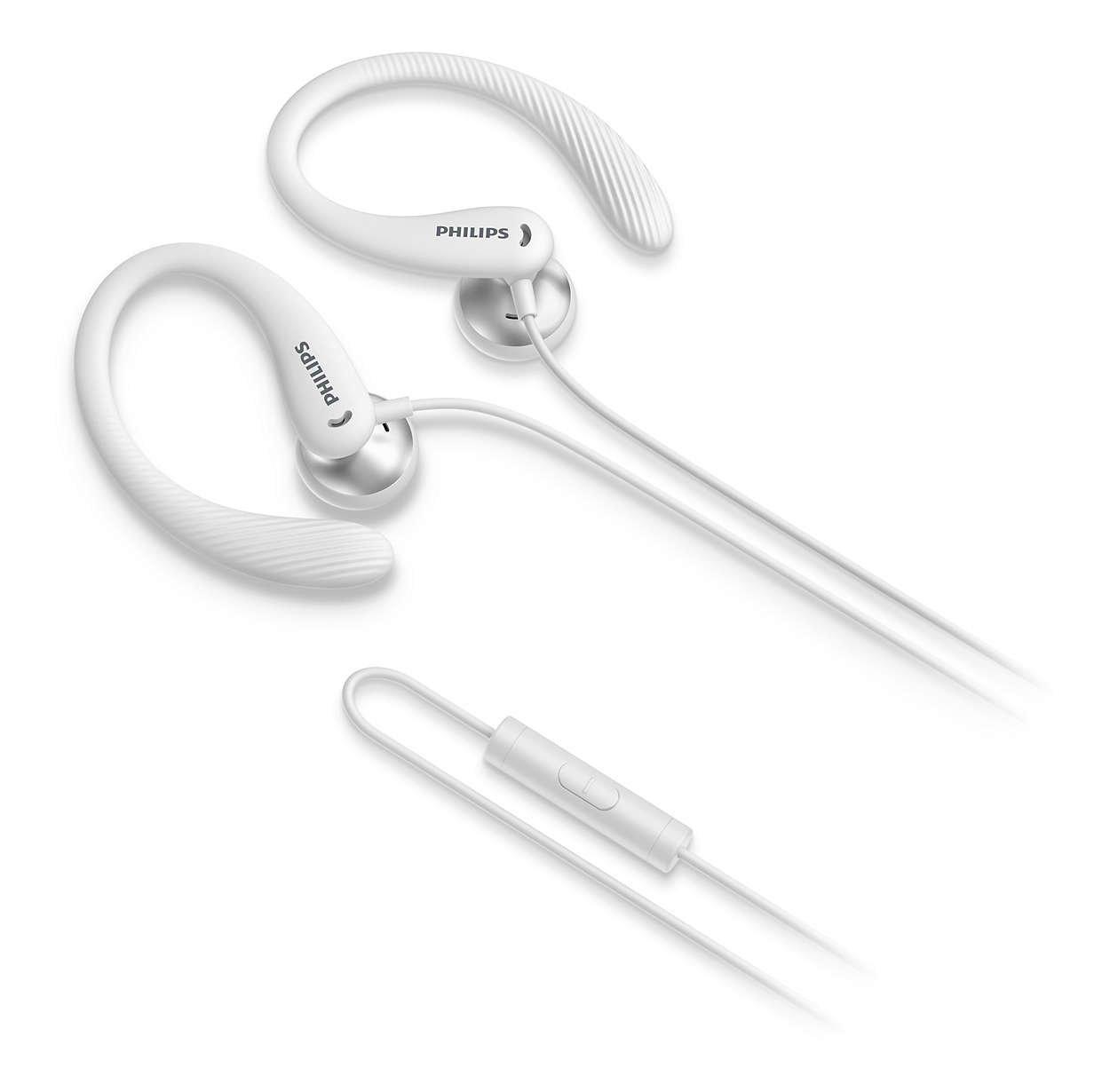 PHILIPS Philips TAA1105WT00 Kopfhörer & Headset Kabelgebunden Ohrbügel, im Ohr Sport Weiß