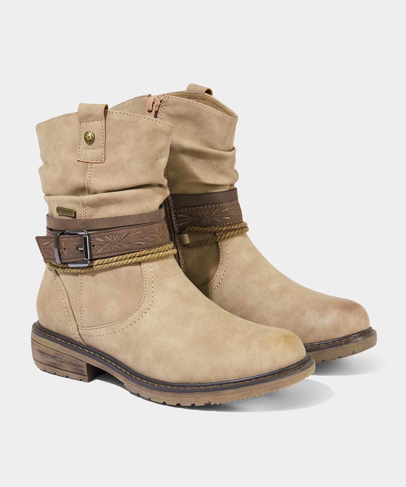 Joe Browns Stiefeletten mit gewebtem Muster und Schnallenriemen