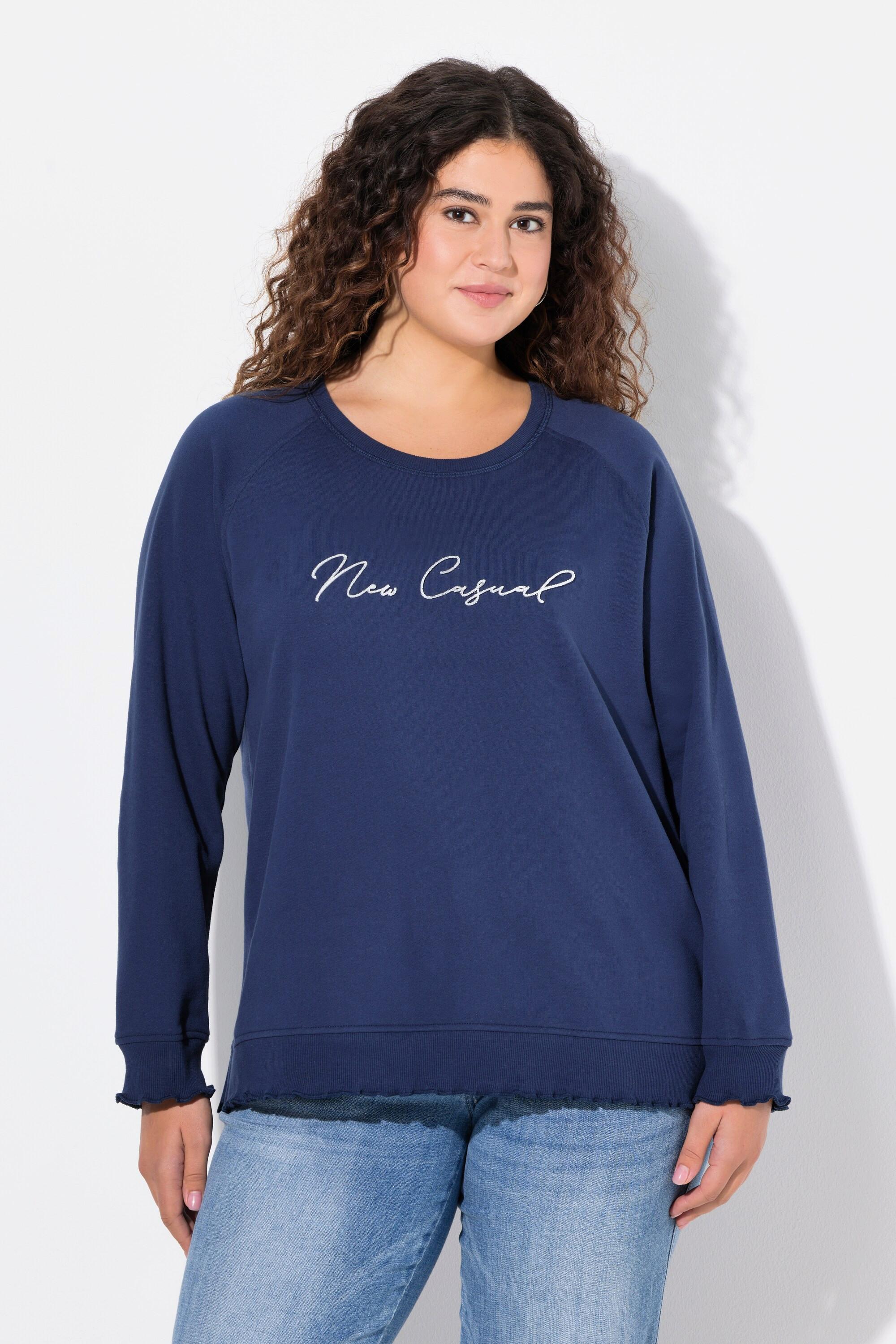 Ulla Popken Sweatshirt, New Casual, Rundhals, Langarm