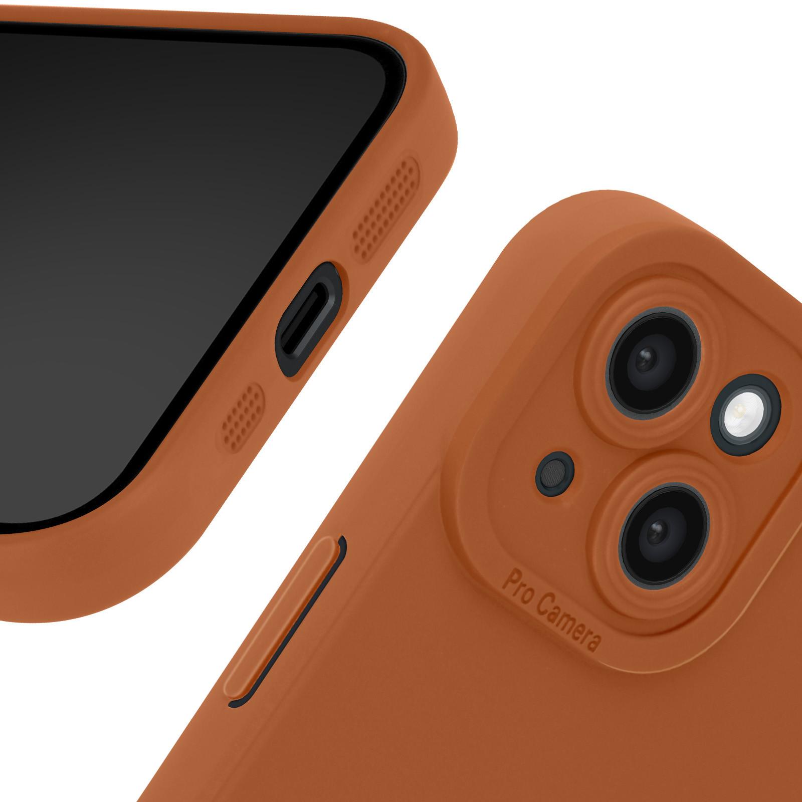 Avizar Weiche Hülle Apple iPhone 15 Braun